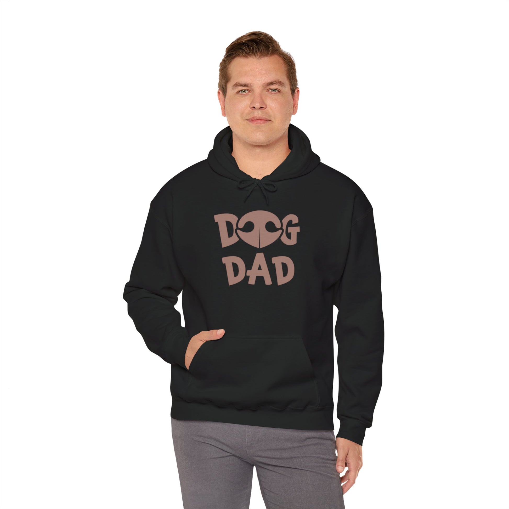 Dog Dad Hoodie — Cute Retro Paw Print Sweatshirt for Dog Lovers