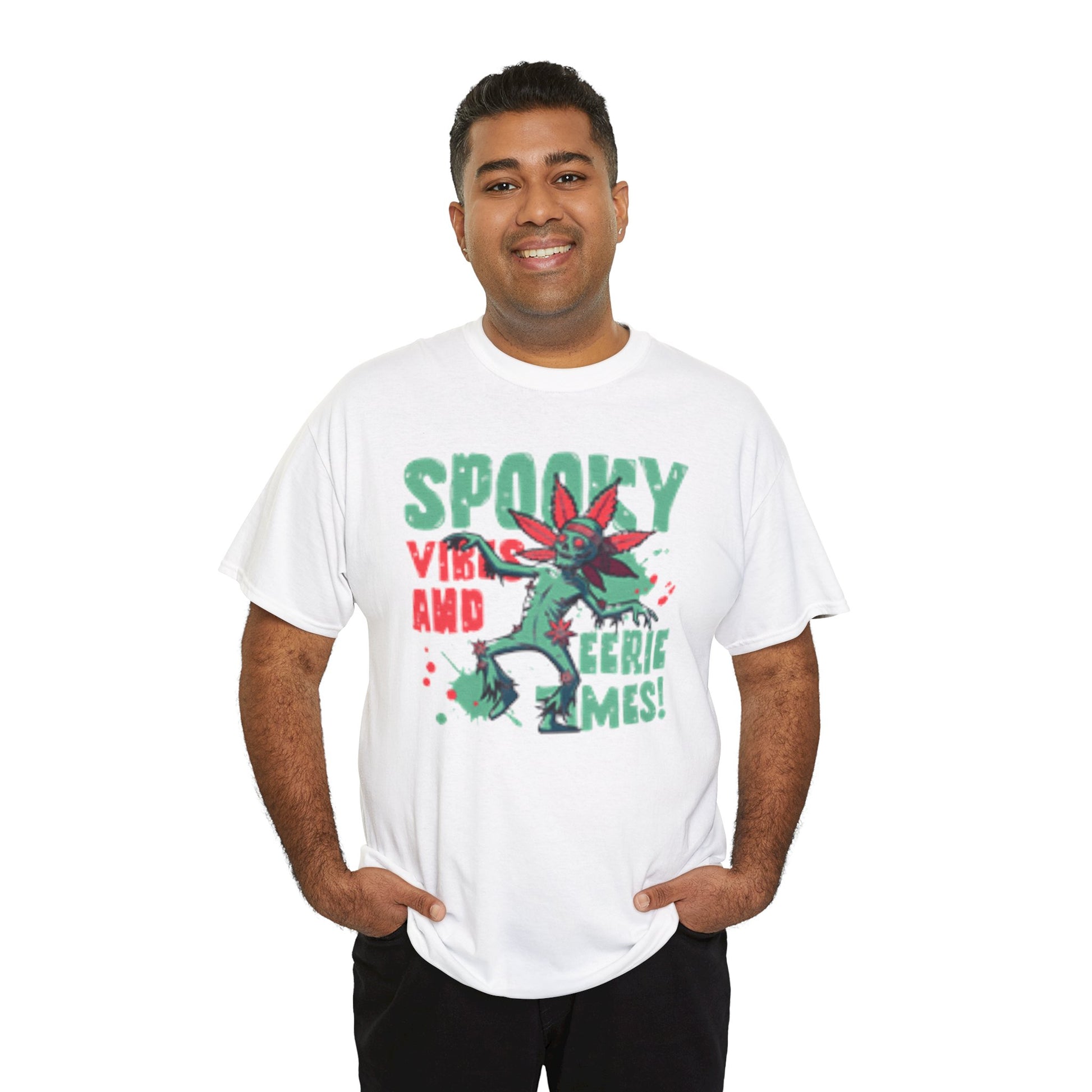 Gothic Style Spooky Vibes Unisex Heavy Cotton Tee