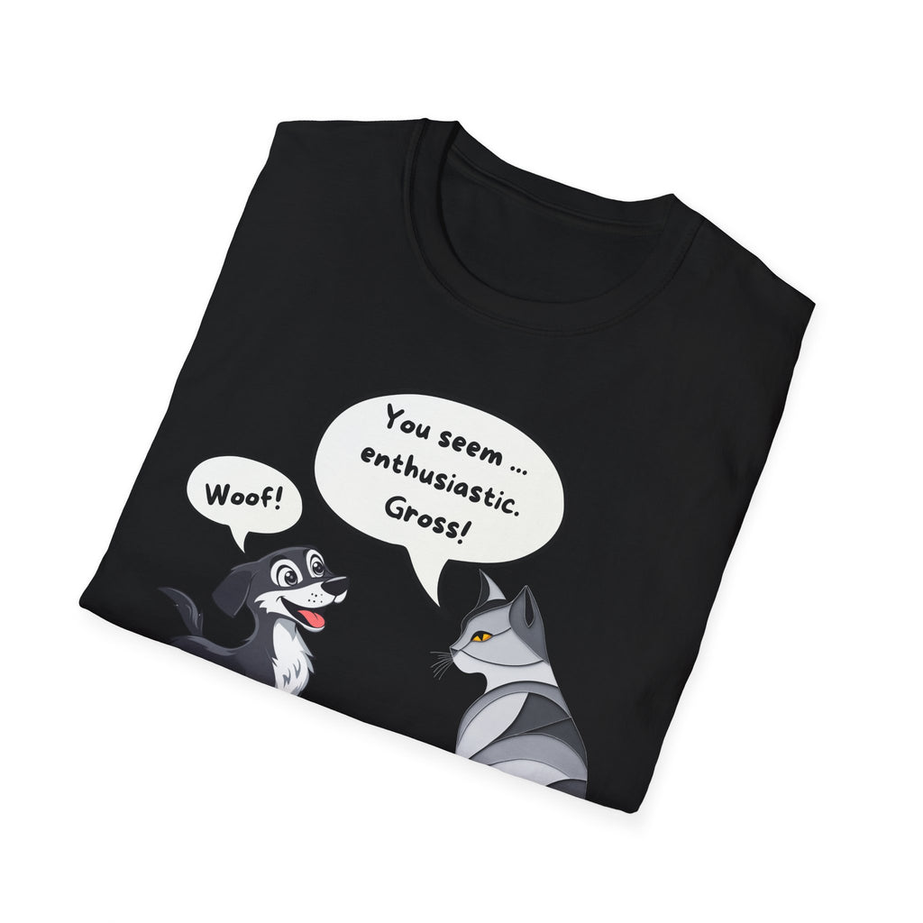 The Ultimate Cat Attitude 😼🚫 Unisex Softstyle T-Shirt - Funny Dog and Cat Graphic Tee