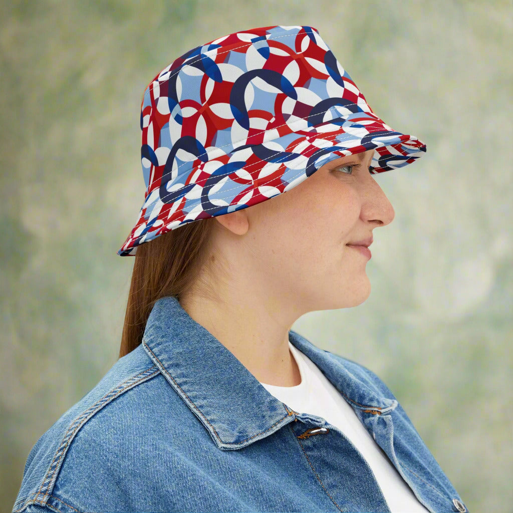 Red, White & Cool – USA Swirl Bucket Hat