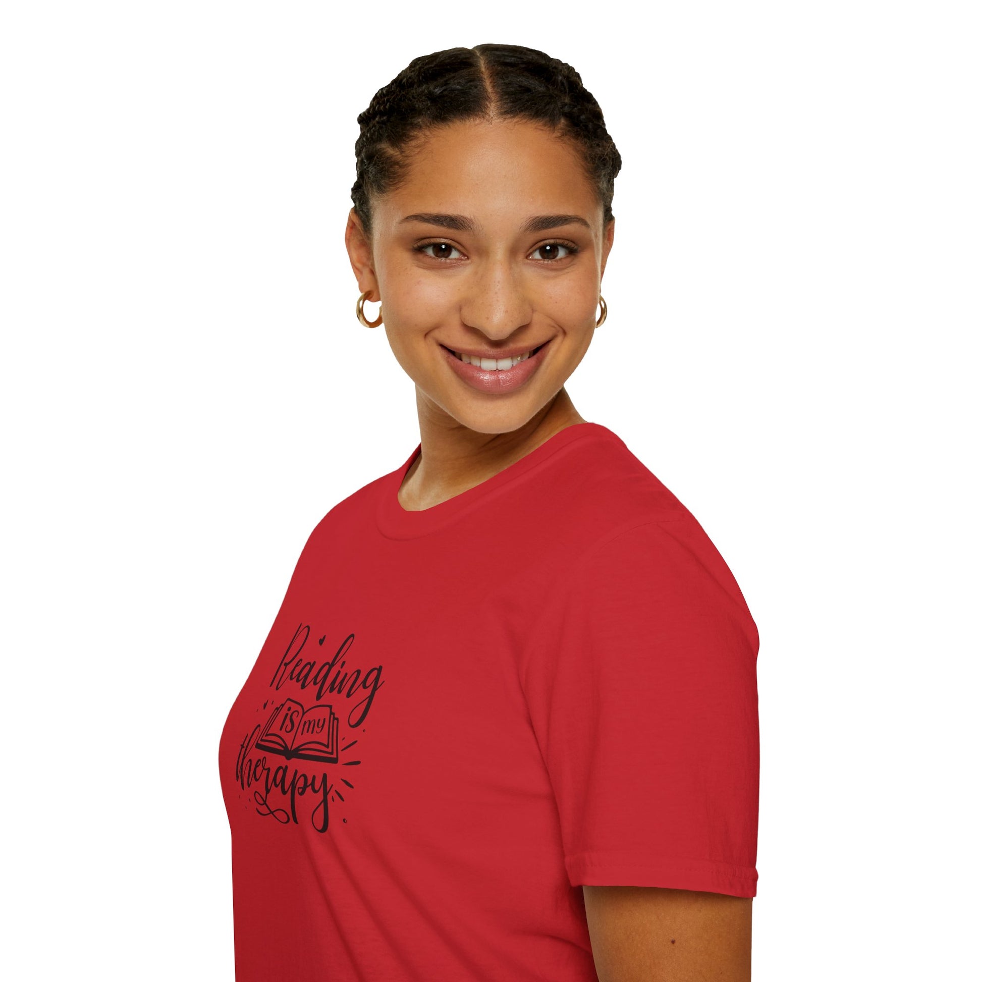 Reading is My Therapy Unisex Softstyle T-Shirt