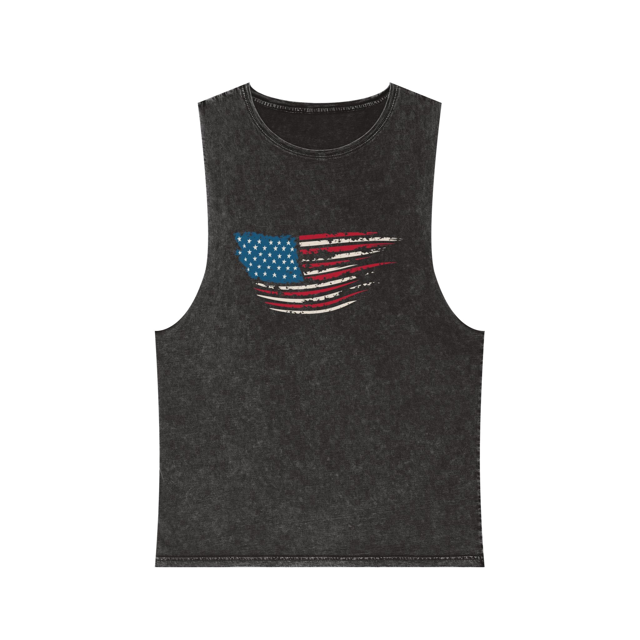 “Stars, Stripes & Sleeveless Vibes” – USA Flag Tank Top for 4th of July Fireworks & Freedom