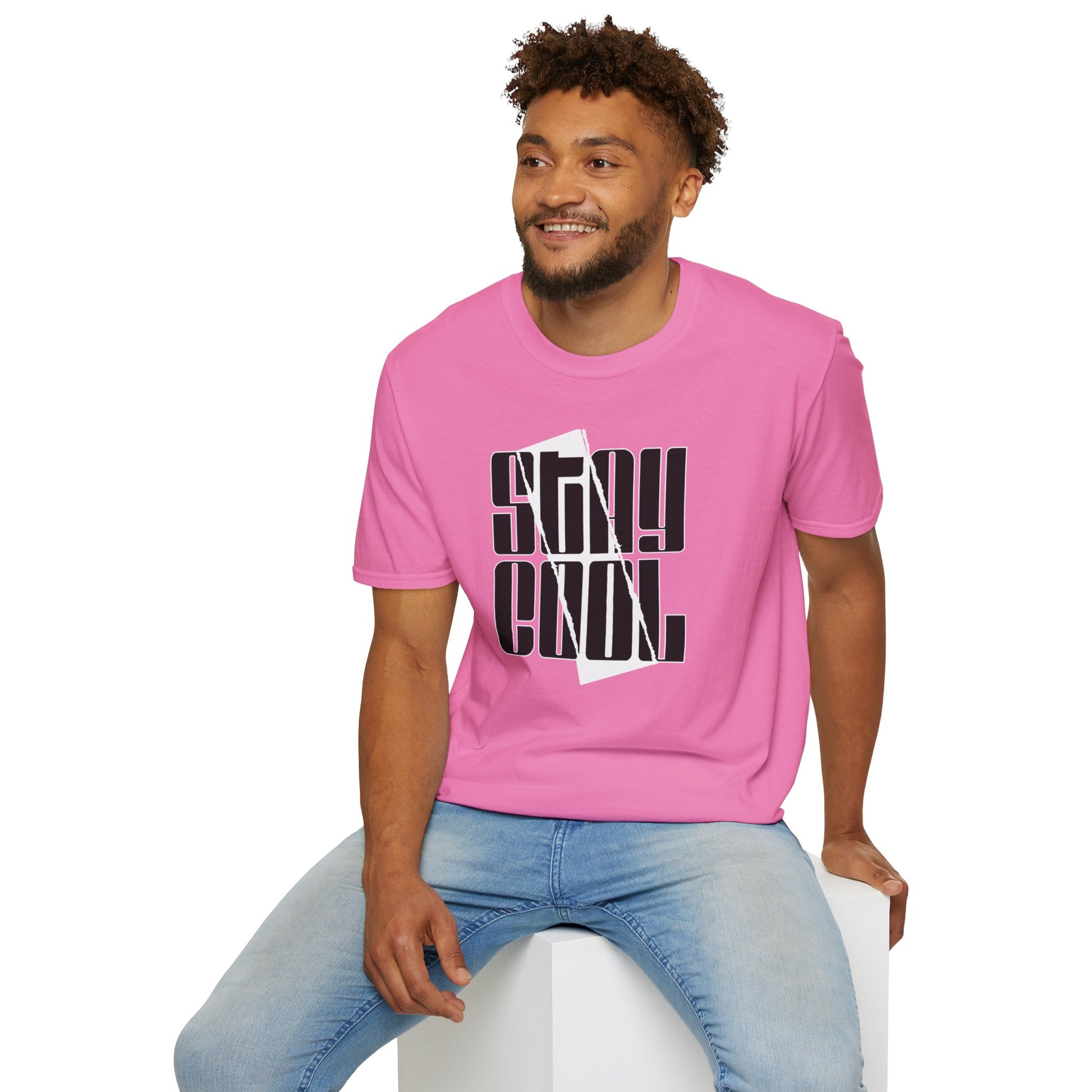 Stay Cool Graphic Unisex Softstyle T-Shirt - Chill Vibes, Hot Look