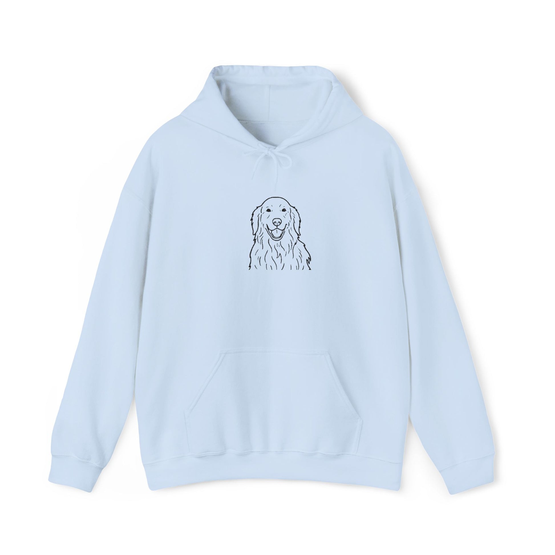 Goldendoodle Line Art Hoodie — Minimal Dog Portrait Sweatshirt