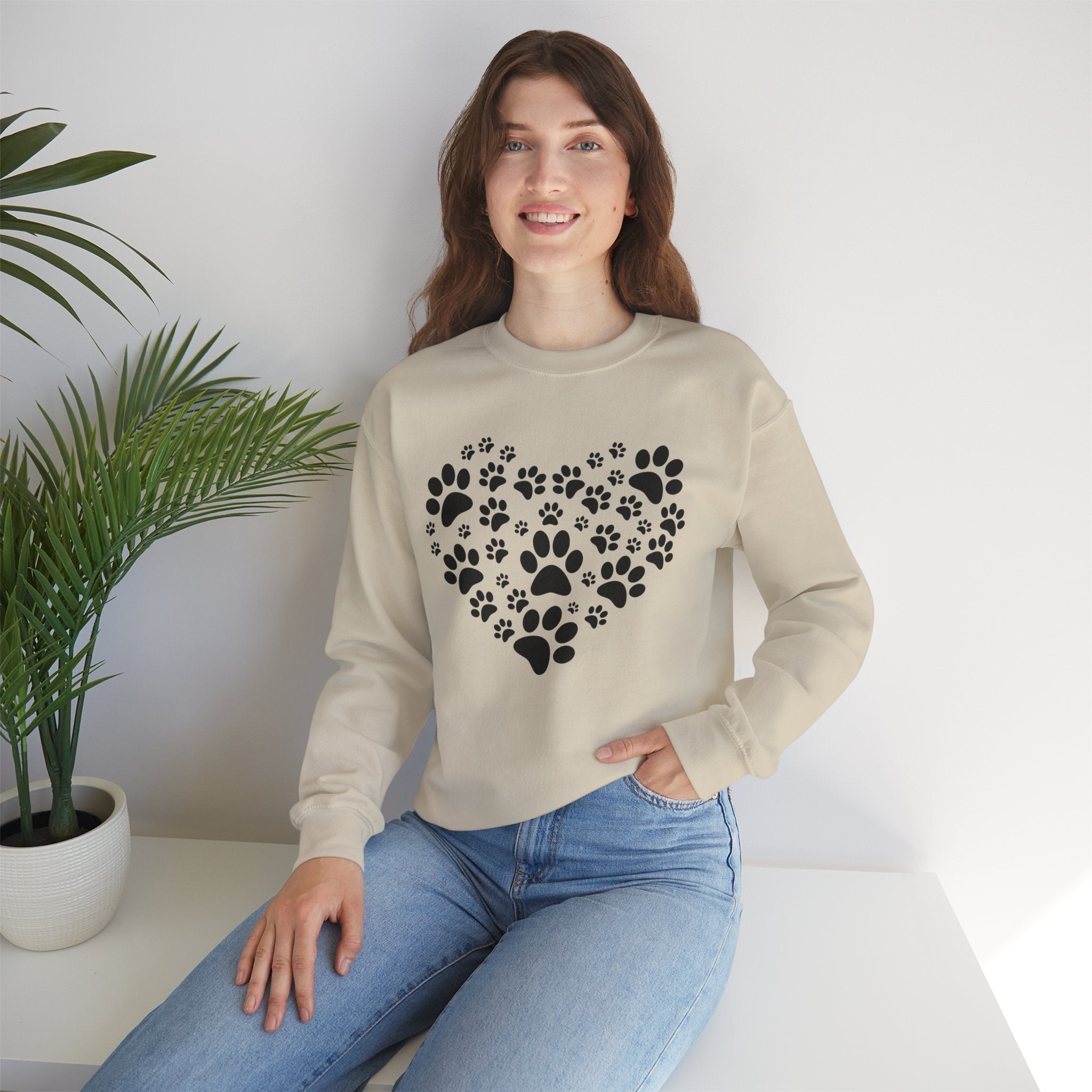 Pawprints & Heartbeats Graphic Sweatshirt – For True Pet Lovers