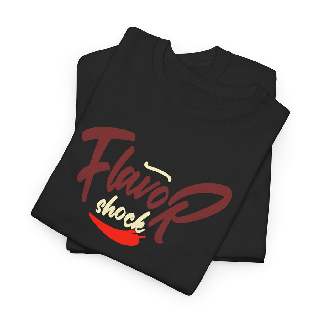 Flavor Shock Champion Unisex Heavy Cotton Tee – Chili Cook-Off Apparel for the Bold & Spicy!