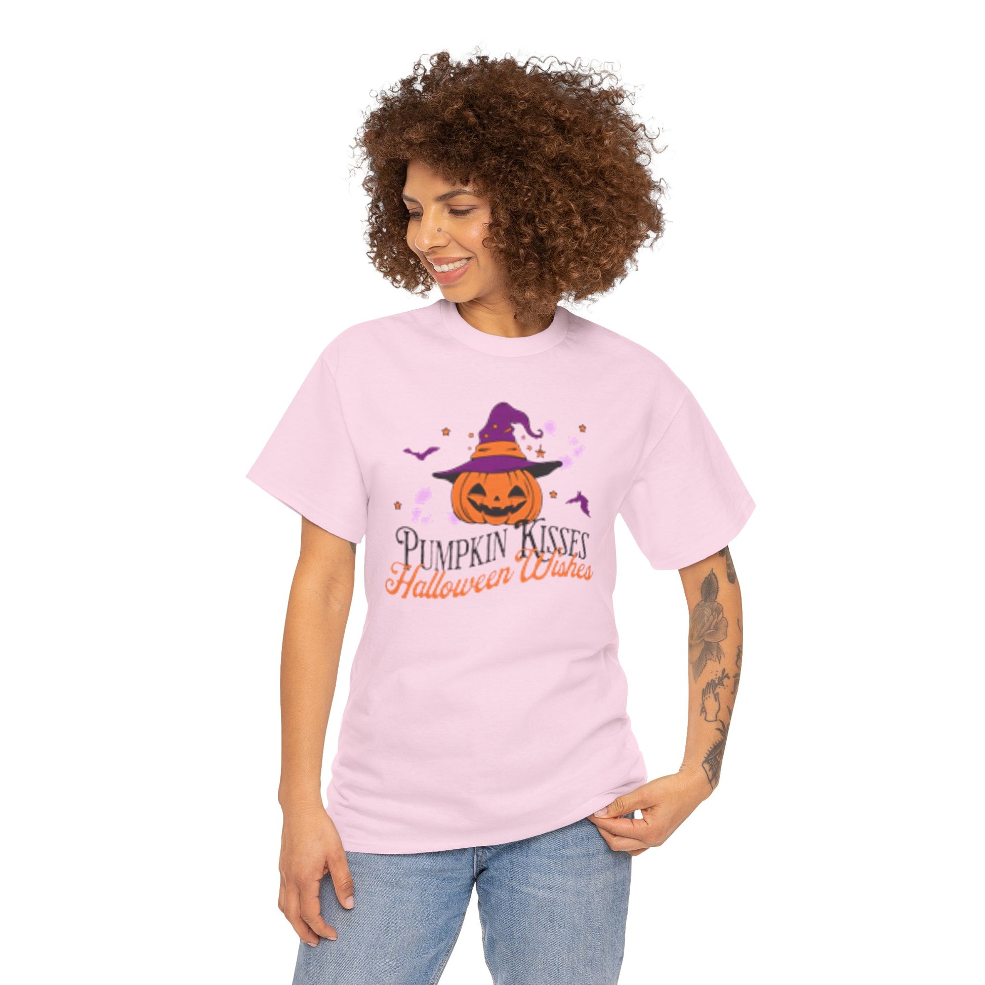 Pumpkin Kisses Halloween Wishes Tee