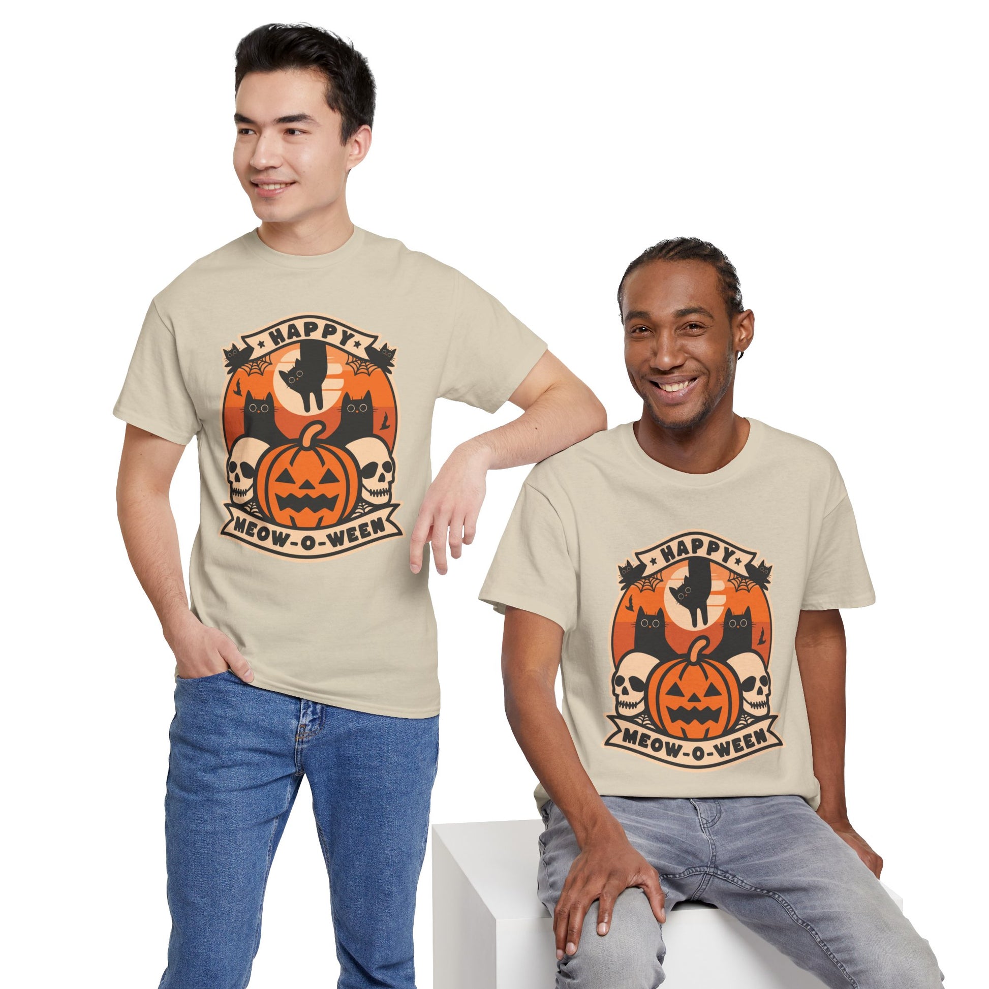 Happy Meow-O-Week Unisex Cotton Cat Tee