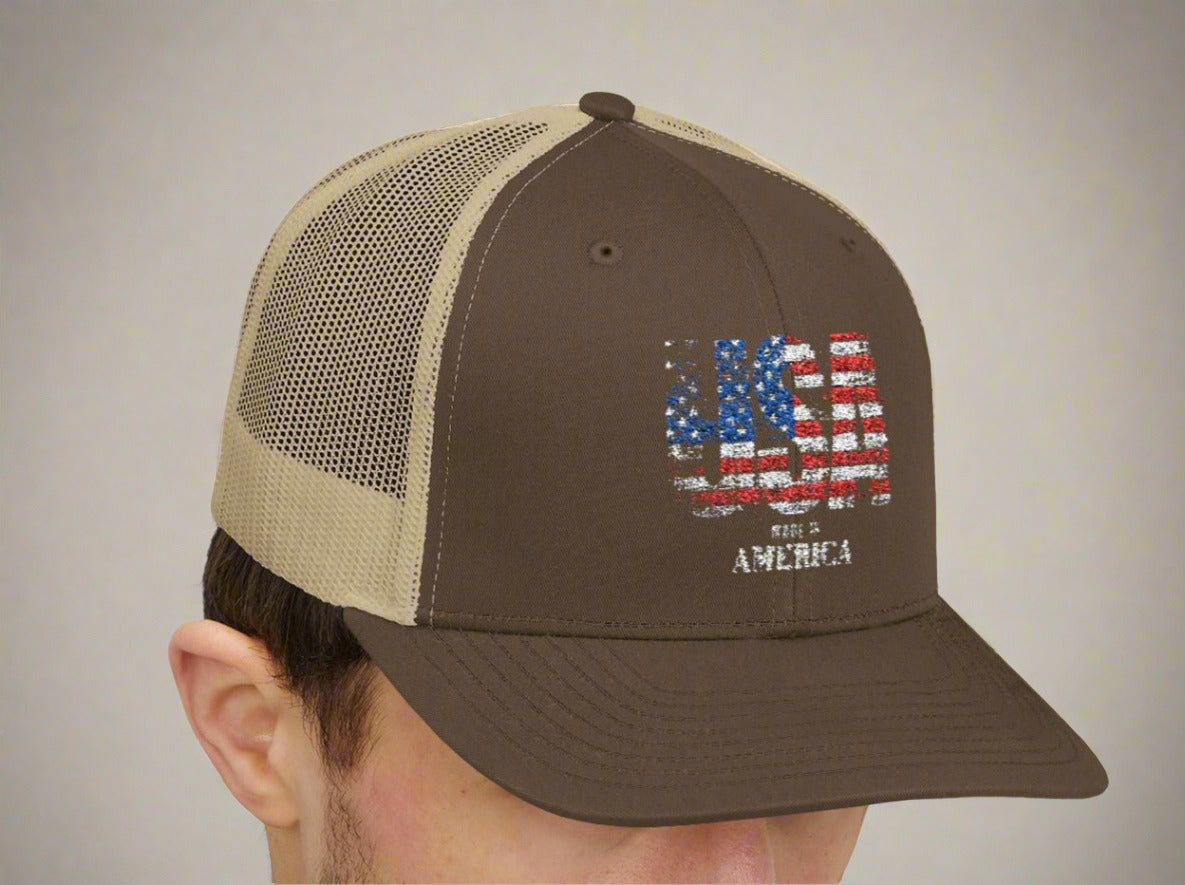 “Made in America" Flag Hat - Perfect for July 4th, BBQs, Outdoor Events, Casual Wear, Gifts for Him and Her