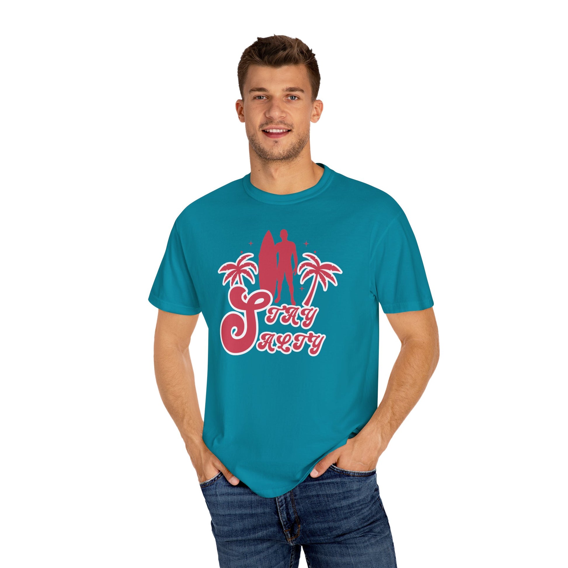 Stay Salty Surf Unisex Garment-Dyed Tee