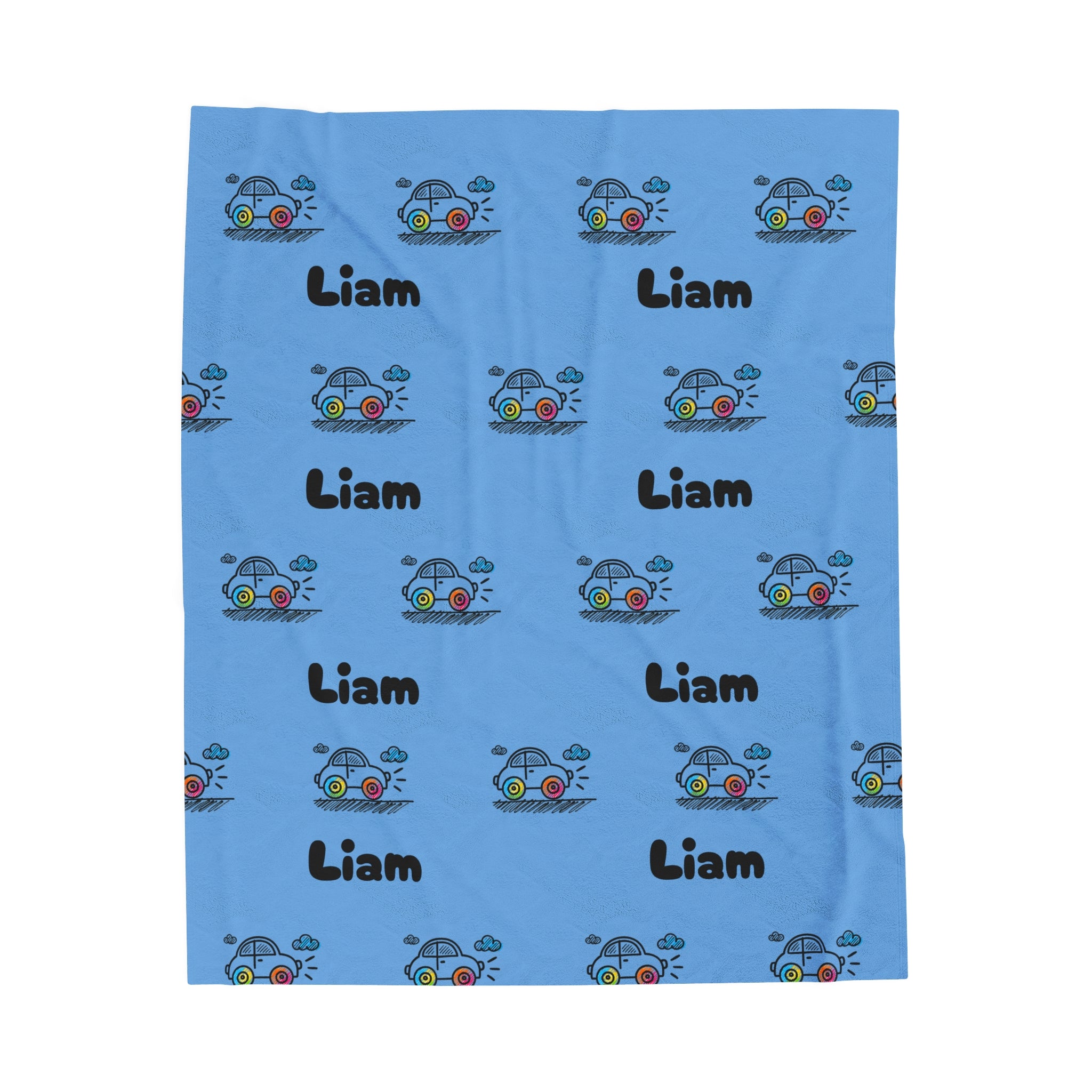Customizable Velveteen Plush Blanket for boys