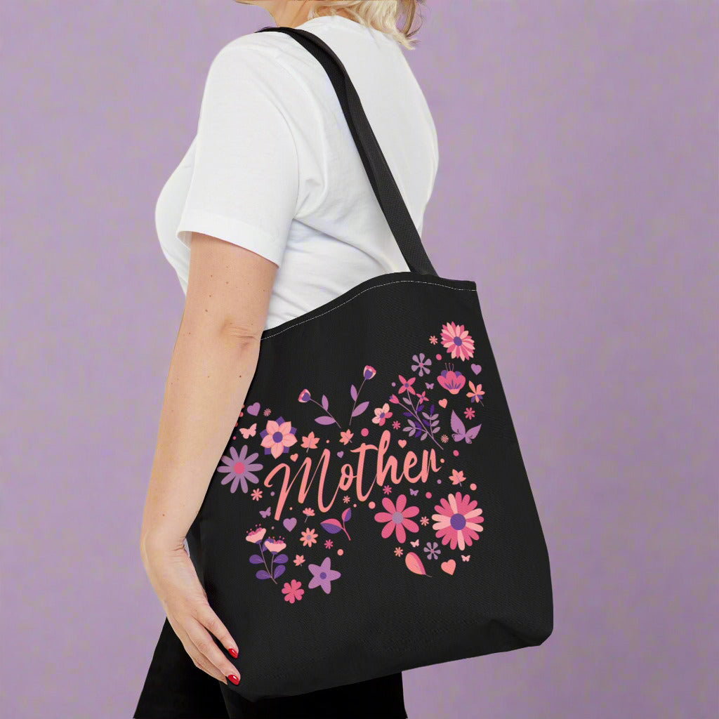 Floral Butterfly Tote Bag for Mothers - Perfect Gift for Mother's Day
