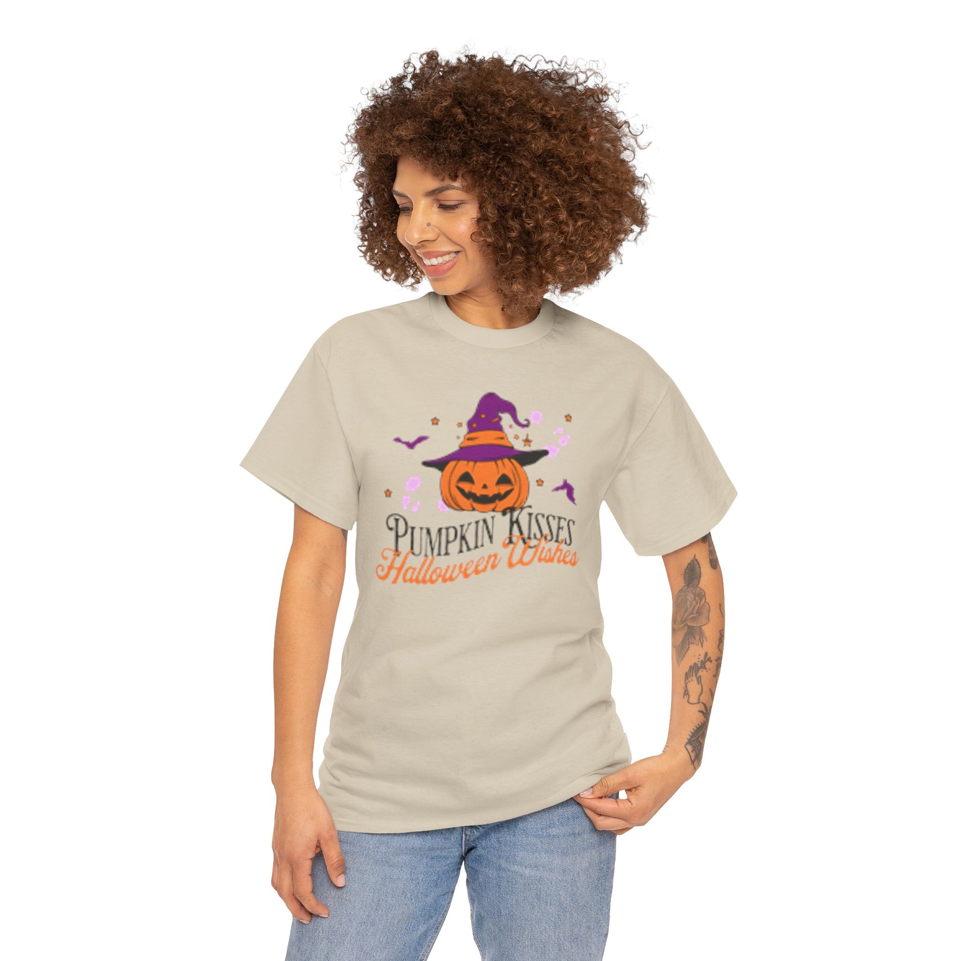 Pumpkin Kisses Halloween Wishes Tee