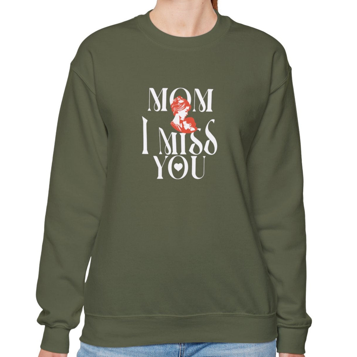 Mom I Miss You Unisex Heavy Blend™ Crewneck Sweatshirt - Comfort for Every Occasion