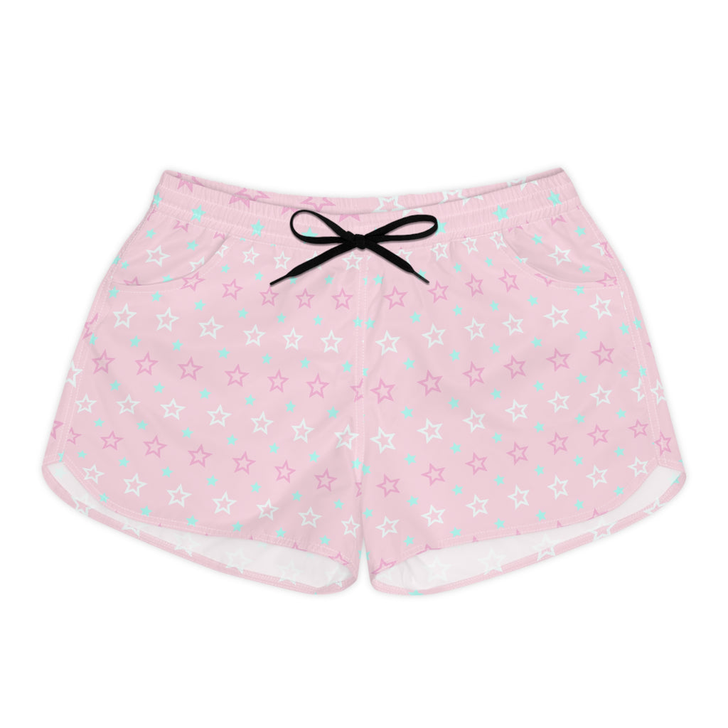 Pink Starry Lounge Shorts — Women's Cute Sleep & Casual Shorts