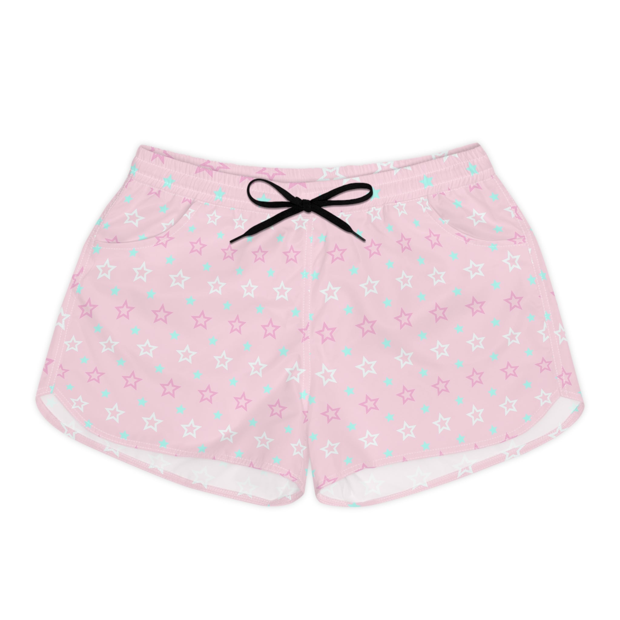 Pink Starry Lounge Shorts — Women's Cute Sleep & Casual Shorts
