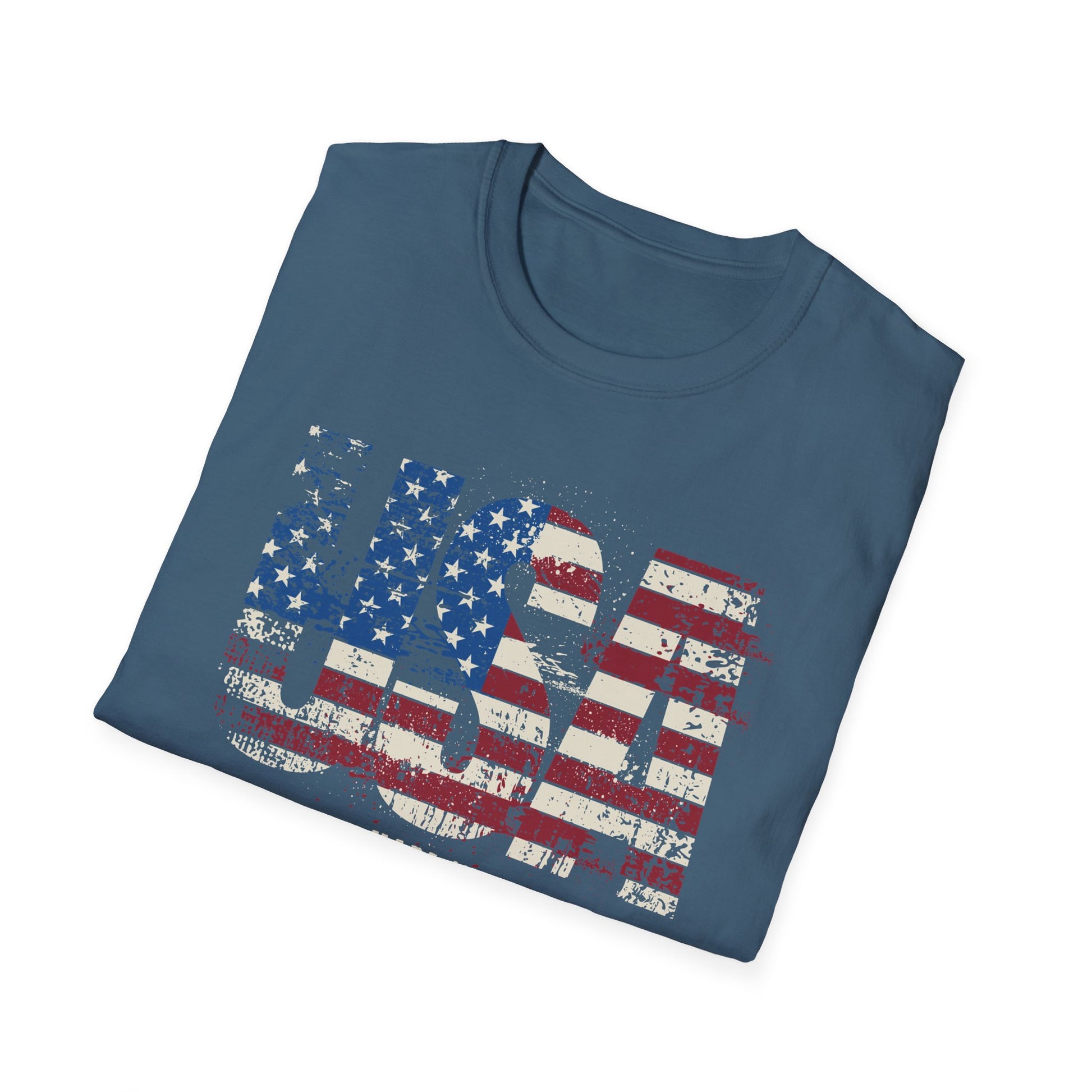 Made in America-American Flag Graphic Tee for the 4th of July