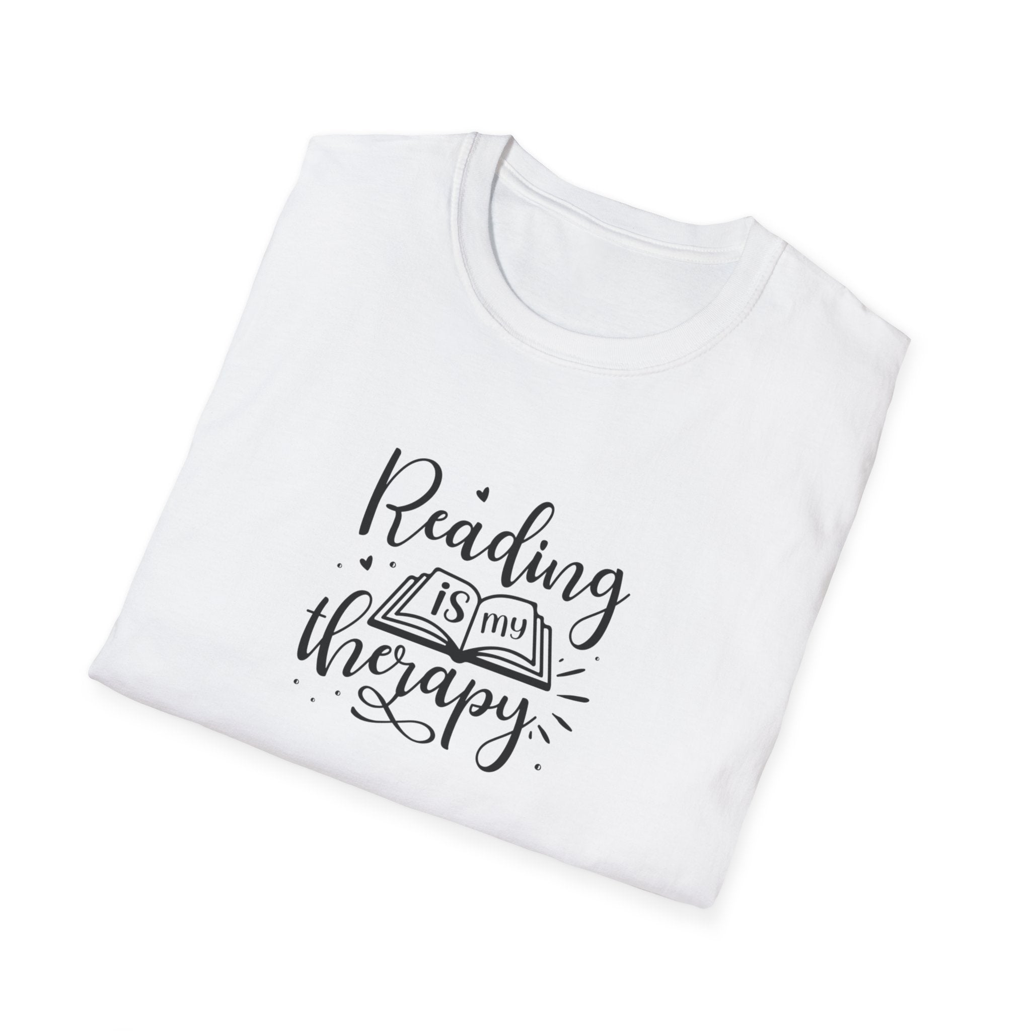 Reading is My Therapy Unisex Softstyle T-Shirt
