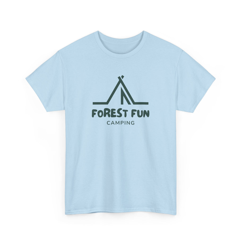 Forest Fun Camping Tee, Unisex Heavy Cotton T-Shirt