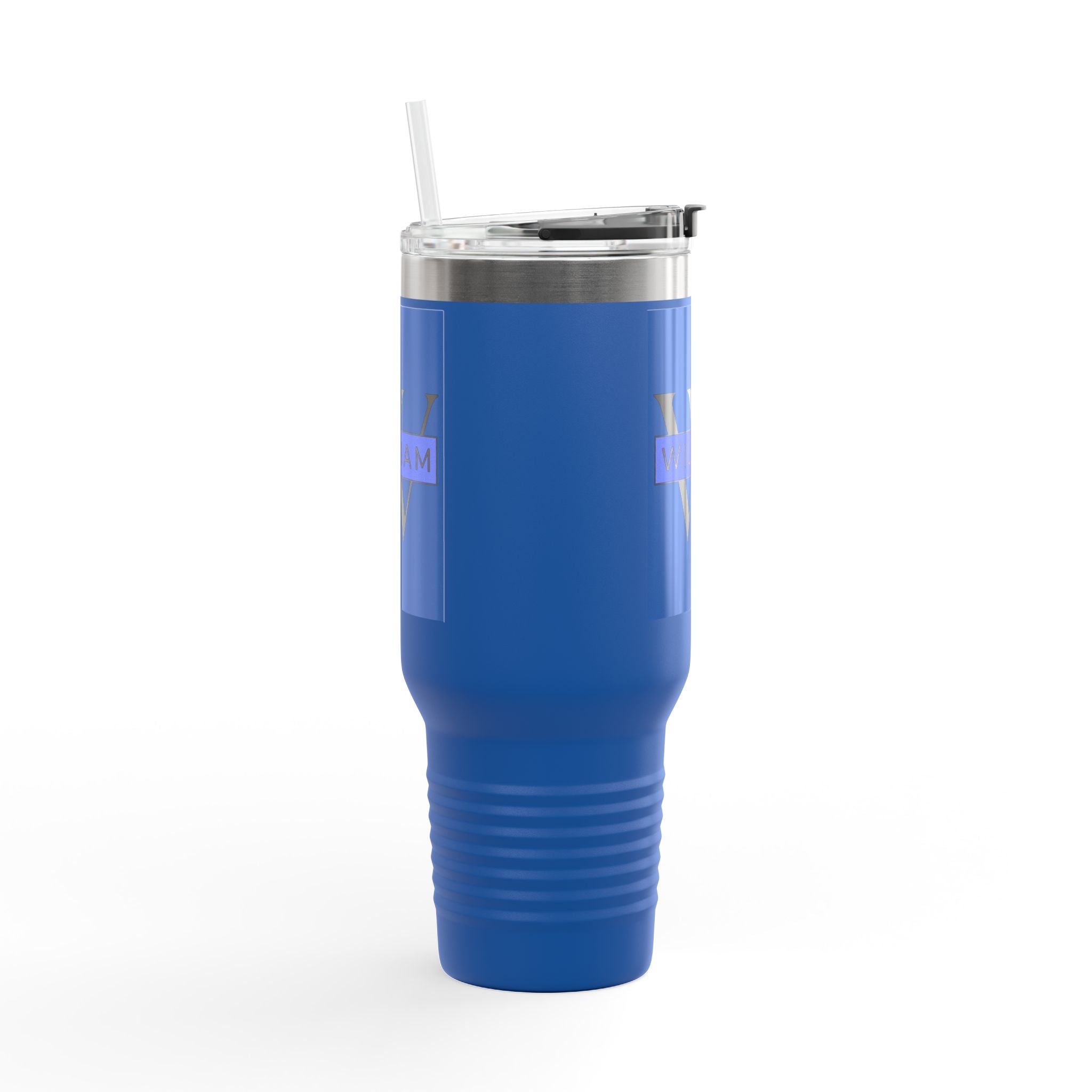 Personalized Custom Tumbler with Initials, Handle & Straw  40oz