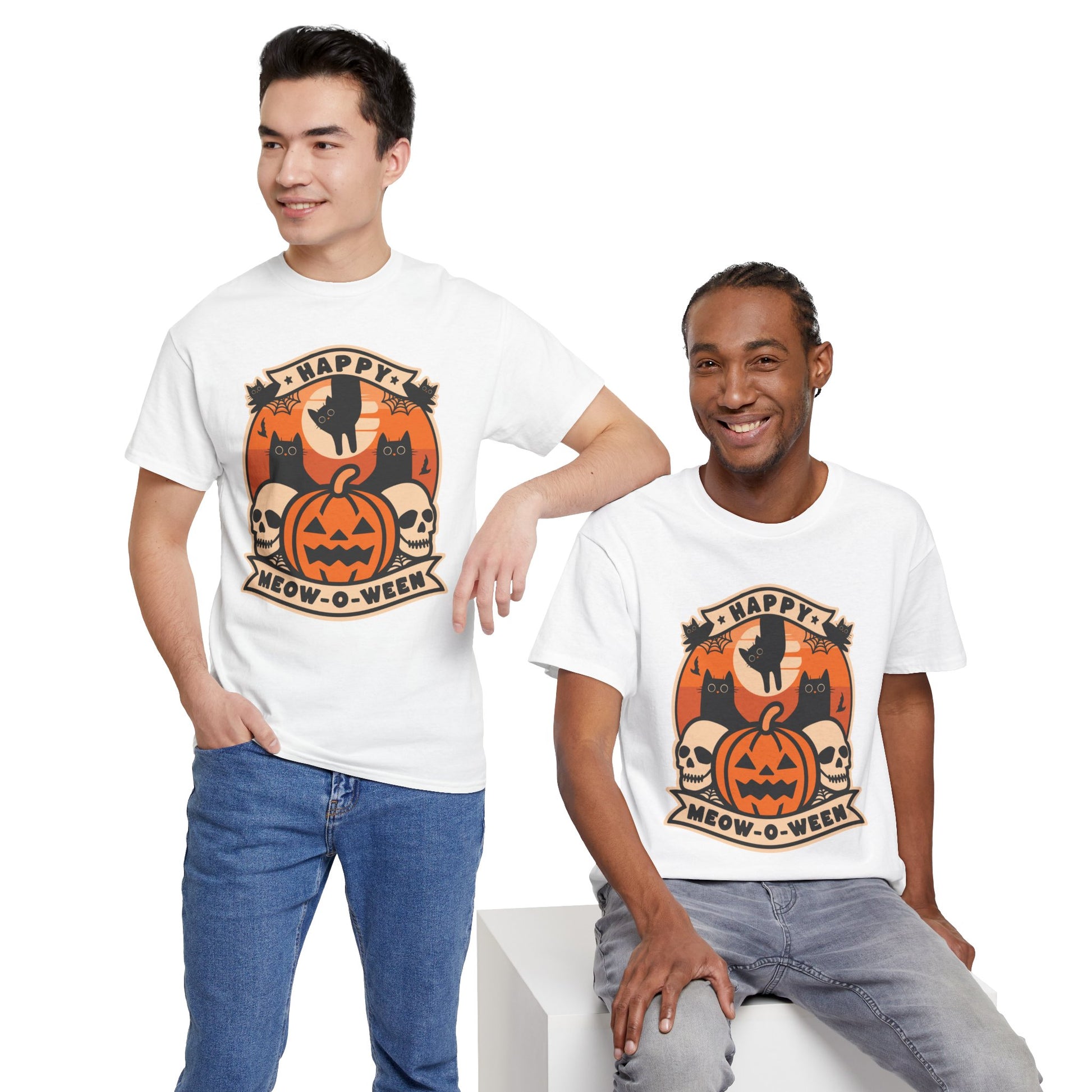 Happy Meow-O-Week Unisex Cotton Cat Tee