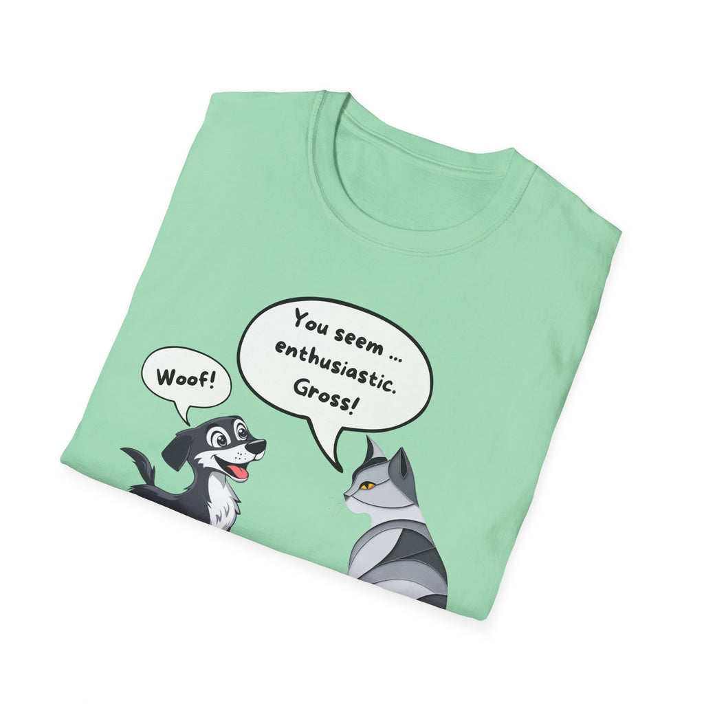 The Ultimate Cat Attitude 😼🚫 Unisex Softstyle T-Shirt - Funny Dog and Cat Graphic Tee