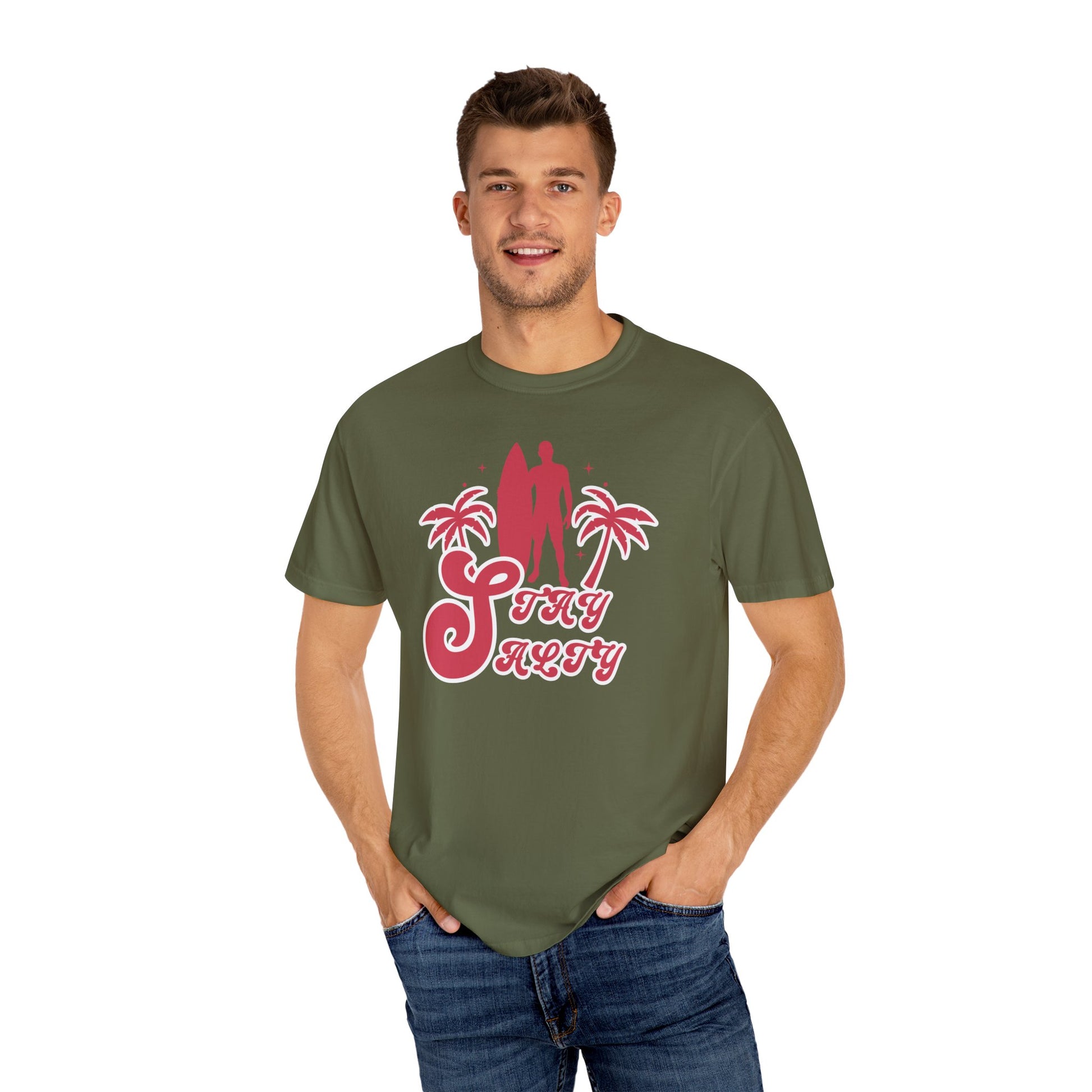 Stay Salty Surf Unisex Garment-Dyed Tee