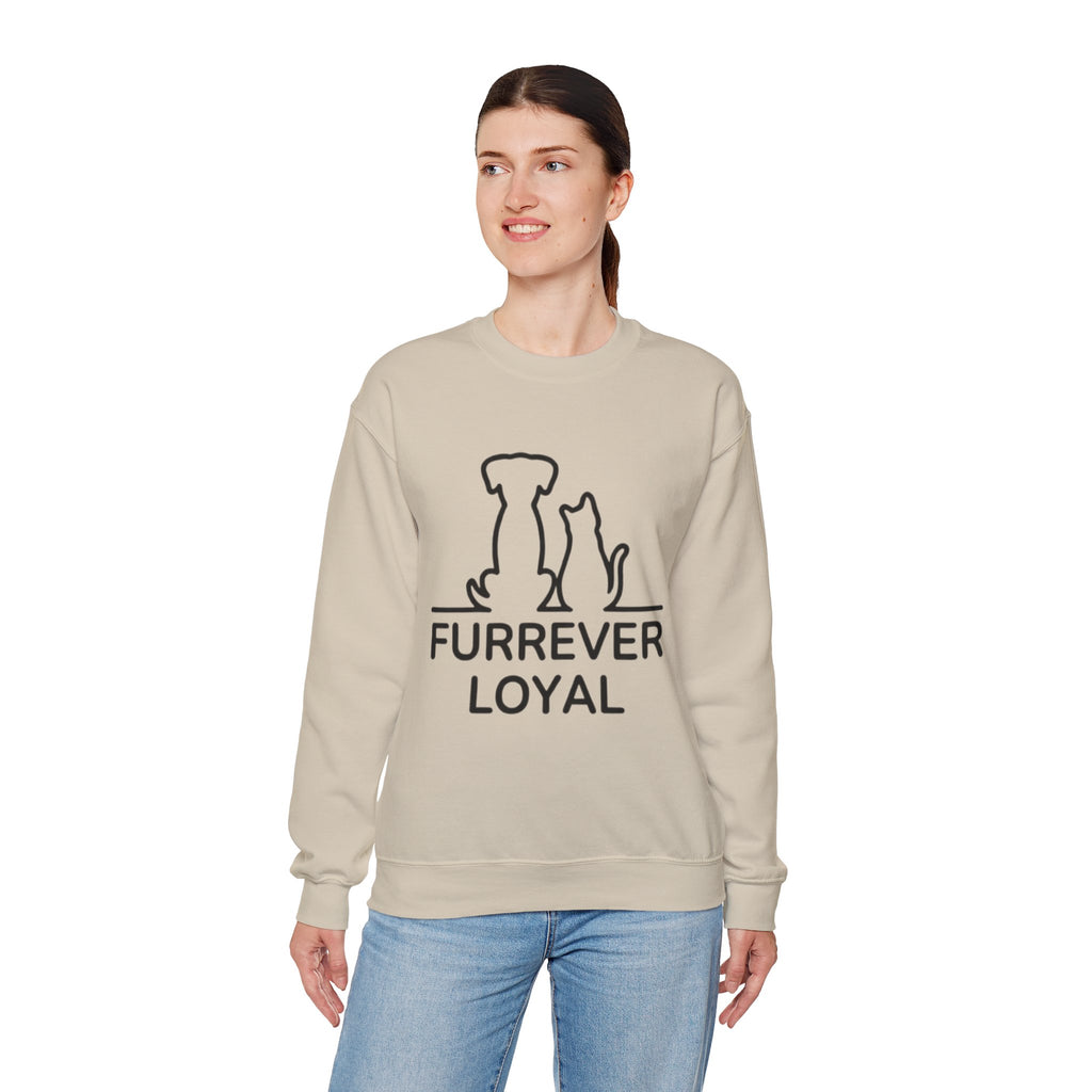“Furrever Loyal” Cute Graphic Sweatshirt – For Dog & Cat Lovers