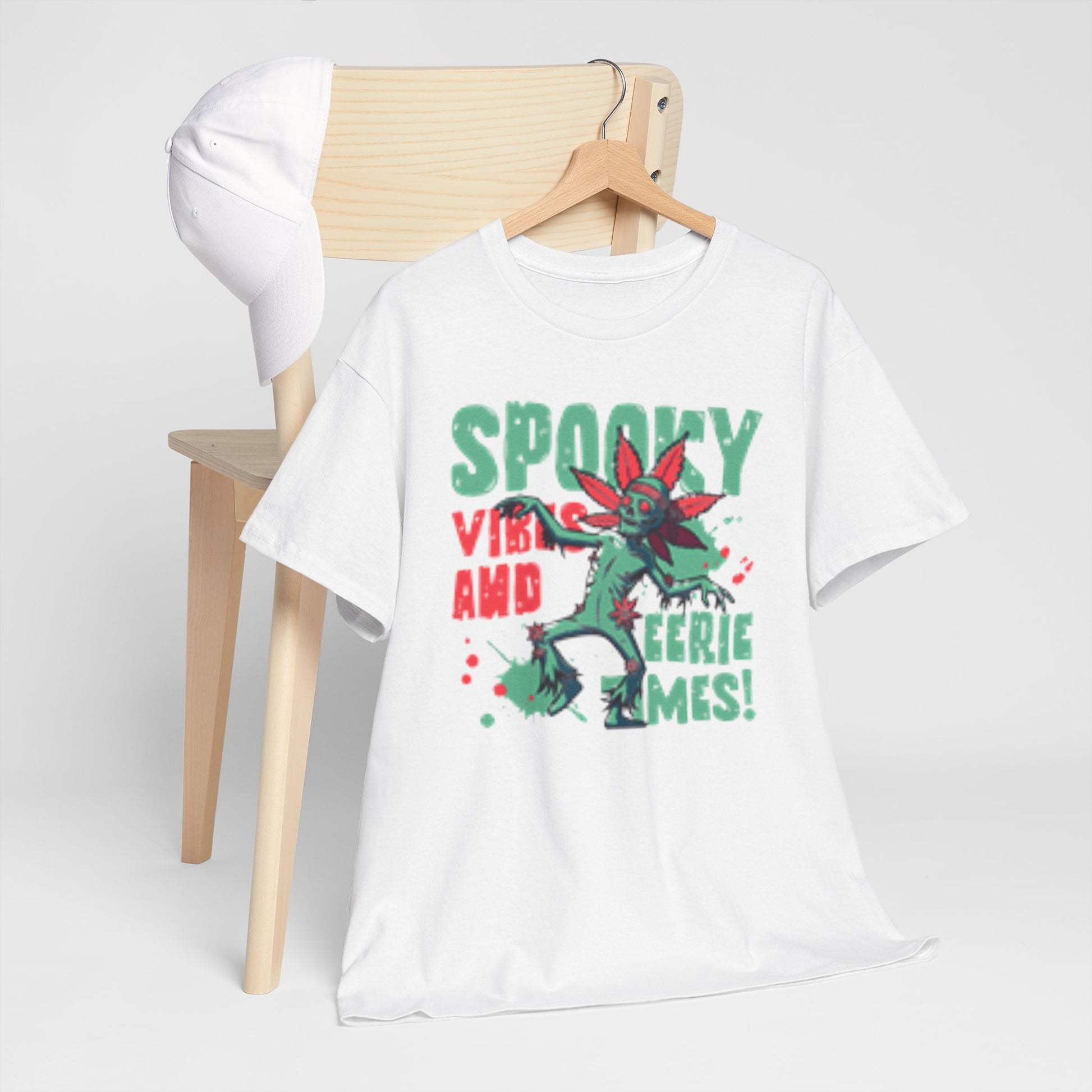 Gothic Style Spooky Vibes Unisex Heavy Cotton Tee