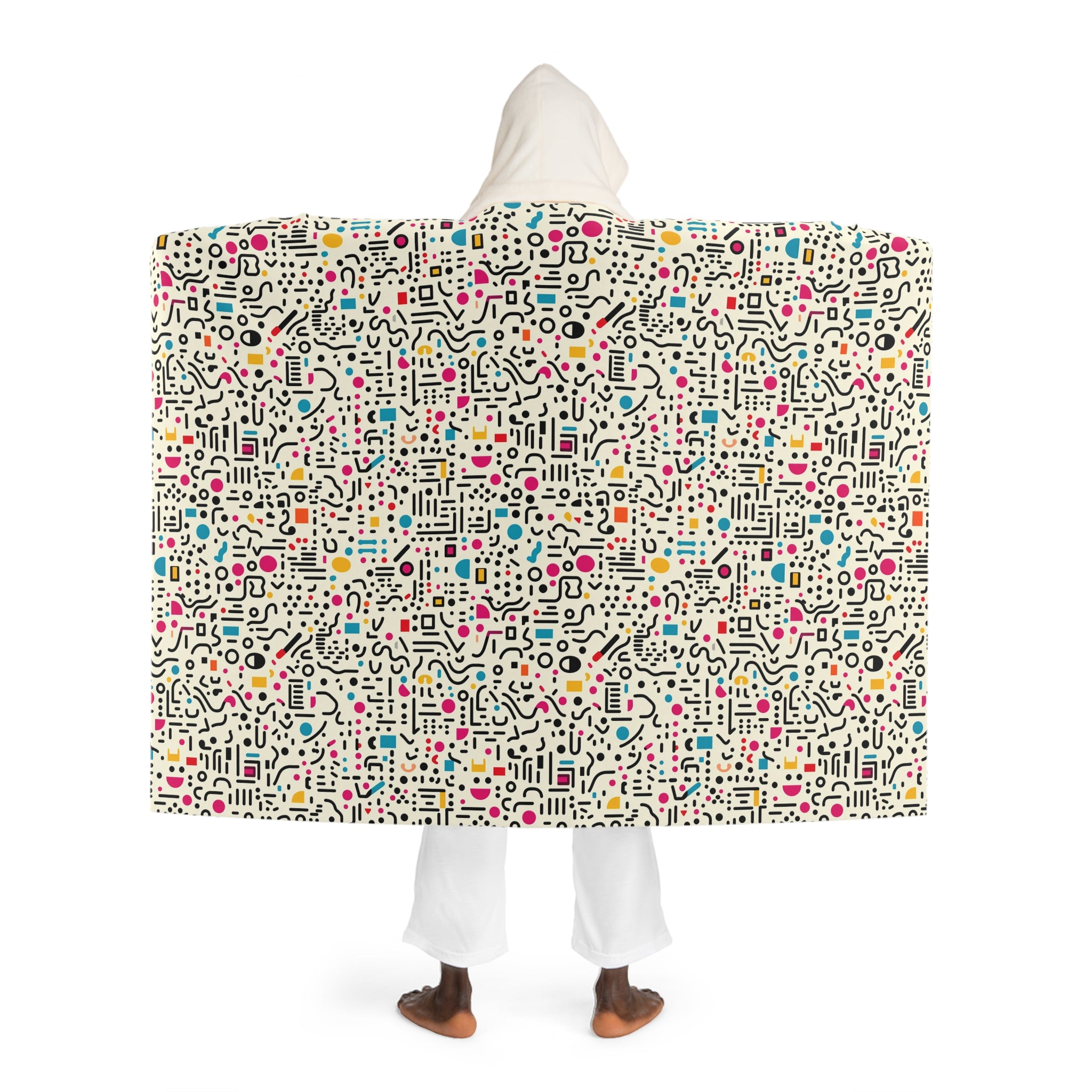 Unisex Hooded Sherpa Fleece Blanket