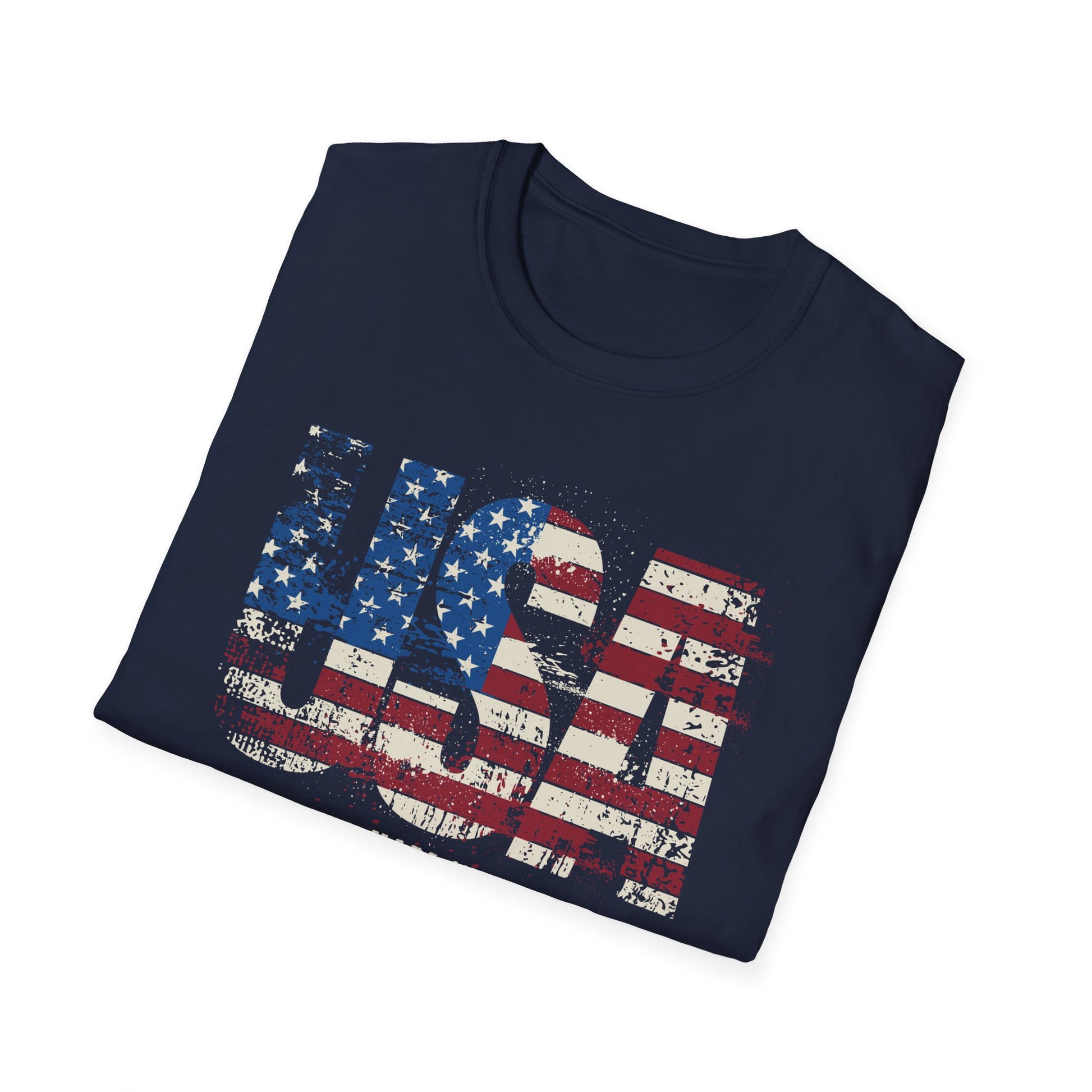 Made in America-American Flag Graphic Tee for the 4th of July