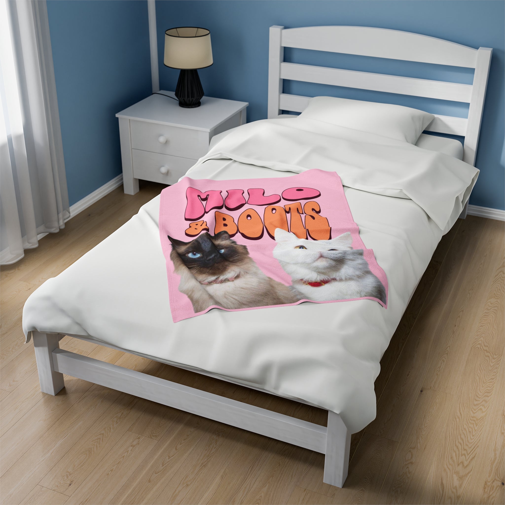 Velveteen Plush Blanket, Personalized Pet Blanket