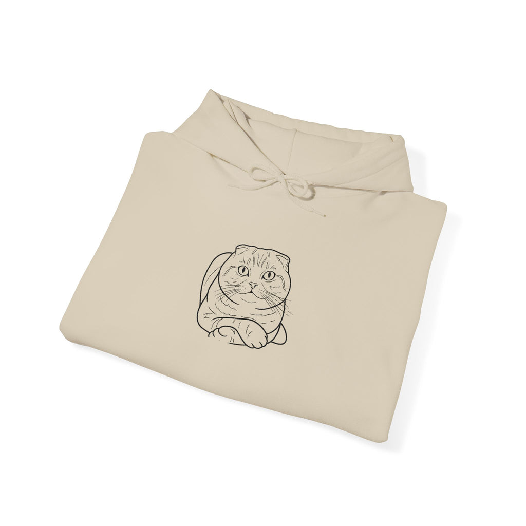 Purrfectly Chill: Custom Embroidered Catnap Hoodie