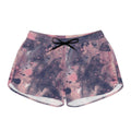 Blush Ink Women’s Board Shorts-Artistic Splash Swim and Beach Shorts