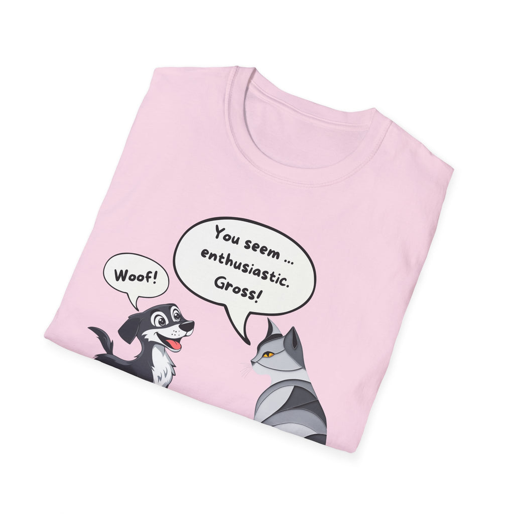 The Ultimate Cat Attitude 😼🚫 Unisex Softstyle T-Shirt - Funny Dog and Cat Graphic Tee