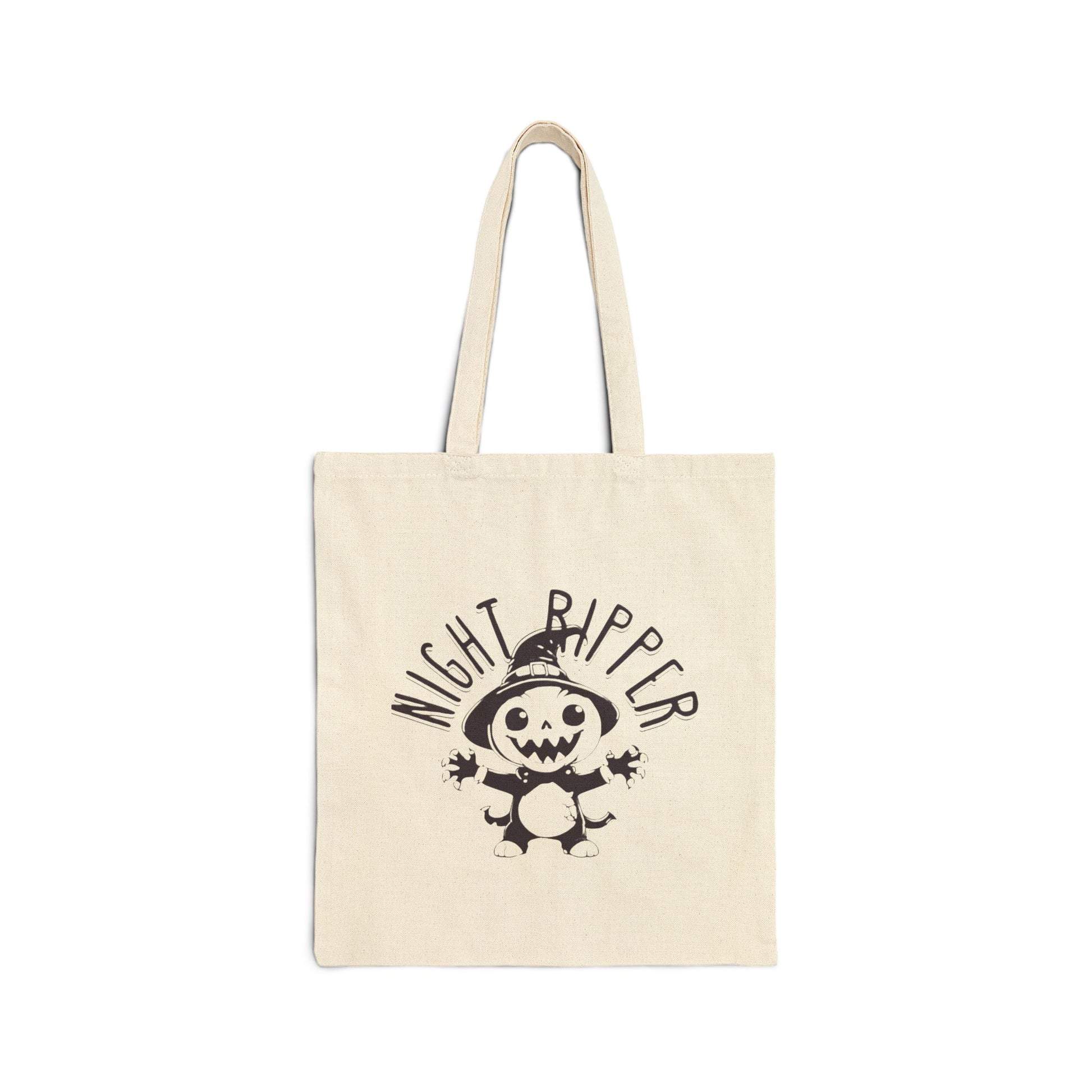 Night Ripper Halloween Tote – Fierce, Fun & Full of Fright Cotton Canvas Tote Bag