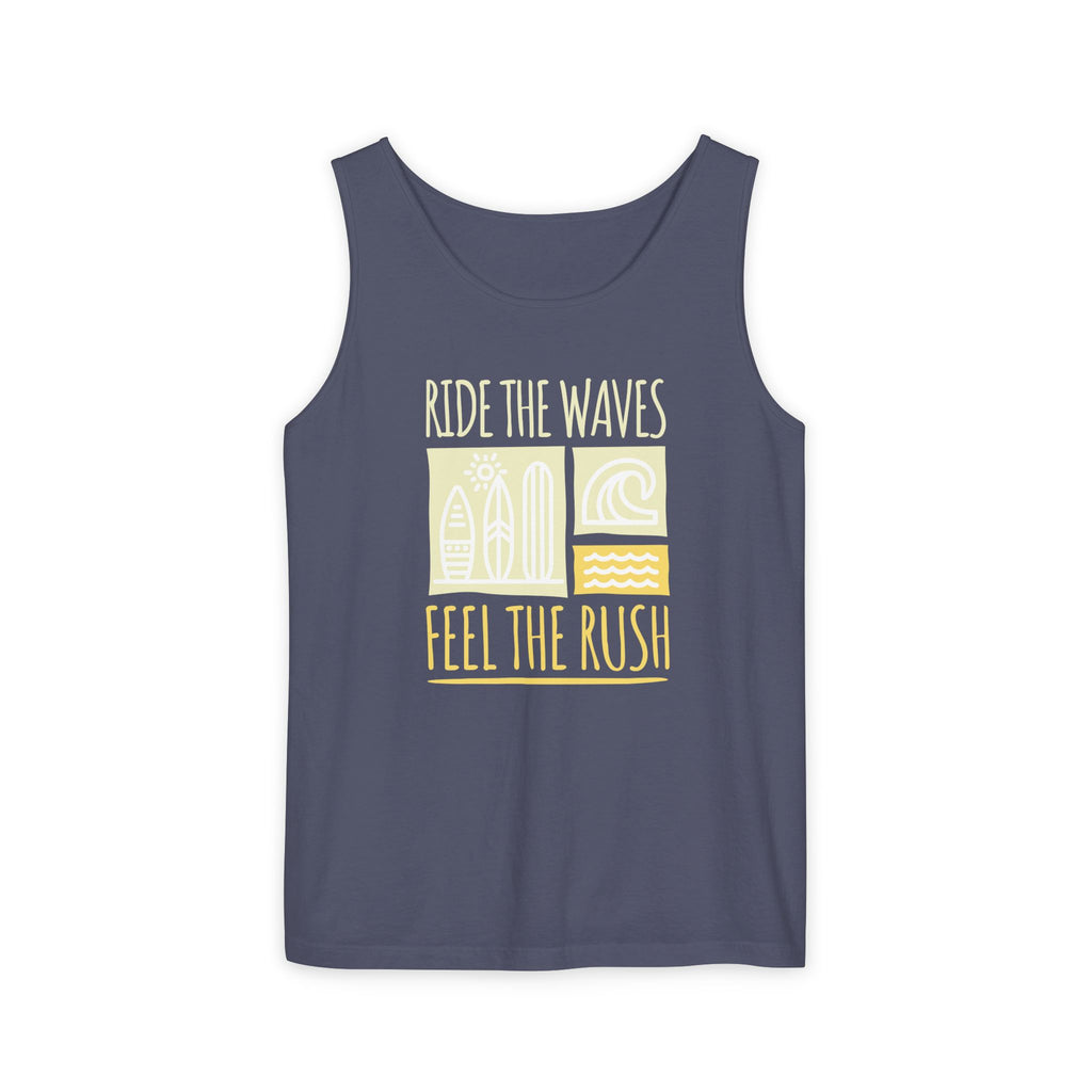 Ride the Waves Unisex Garment-Dyed Tank