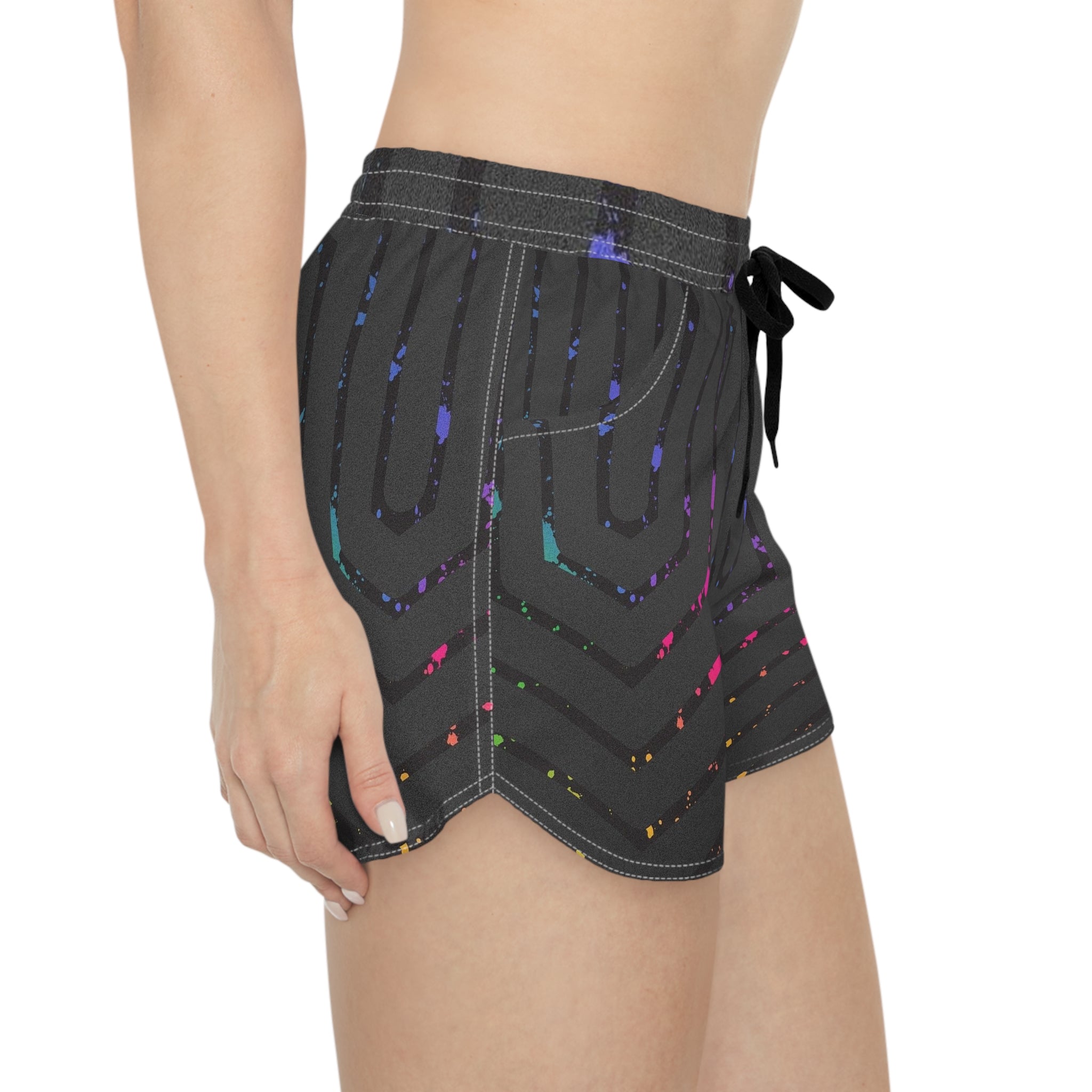 Neon Splash Women’s Board Shorts-Vibrant Surf & Beach Shorts
