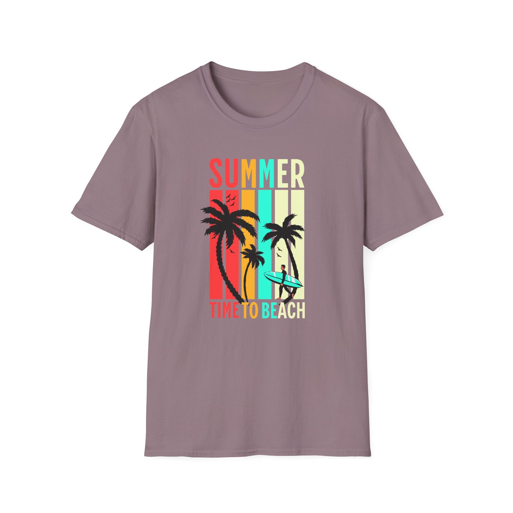 Time to Beach Retro Vibes Unisex Summer Shirt