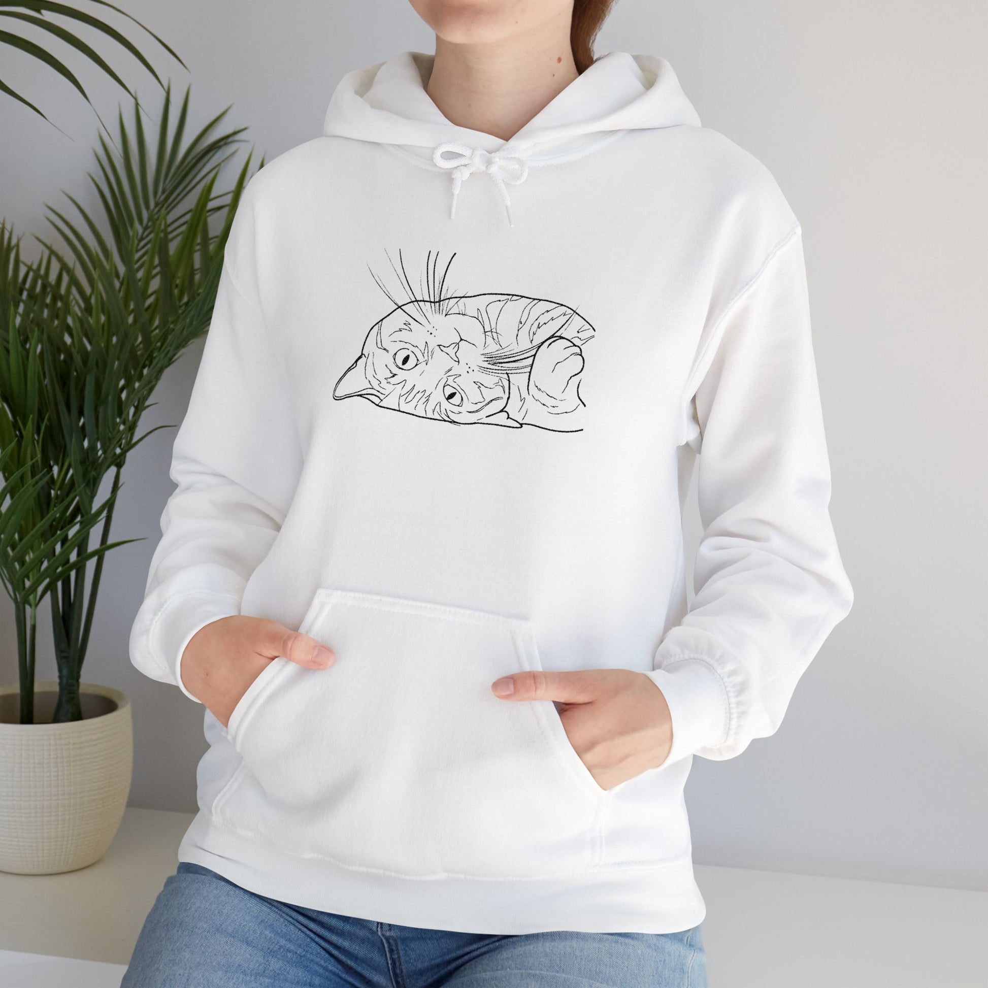 Cuddle Crew Cat Hoodie – Custom Embroidered Comfort for Cat Lovers
