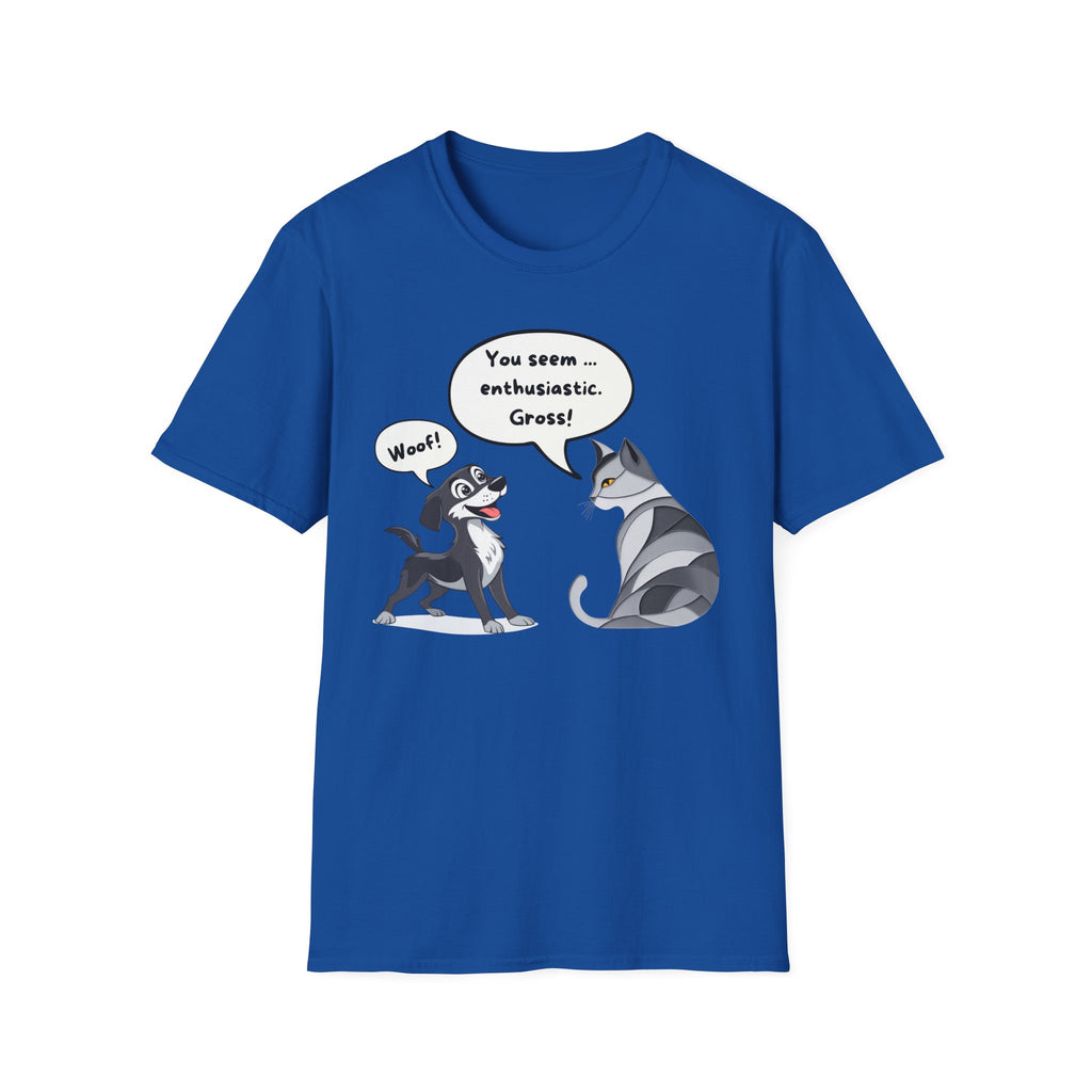 The Ultimate Cat Attitude 😼🚫 Unisex Softstyle T-Shirt - Funny Dog and Cat Graphic Tee