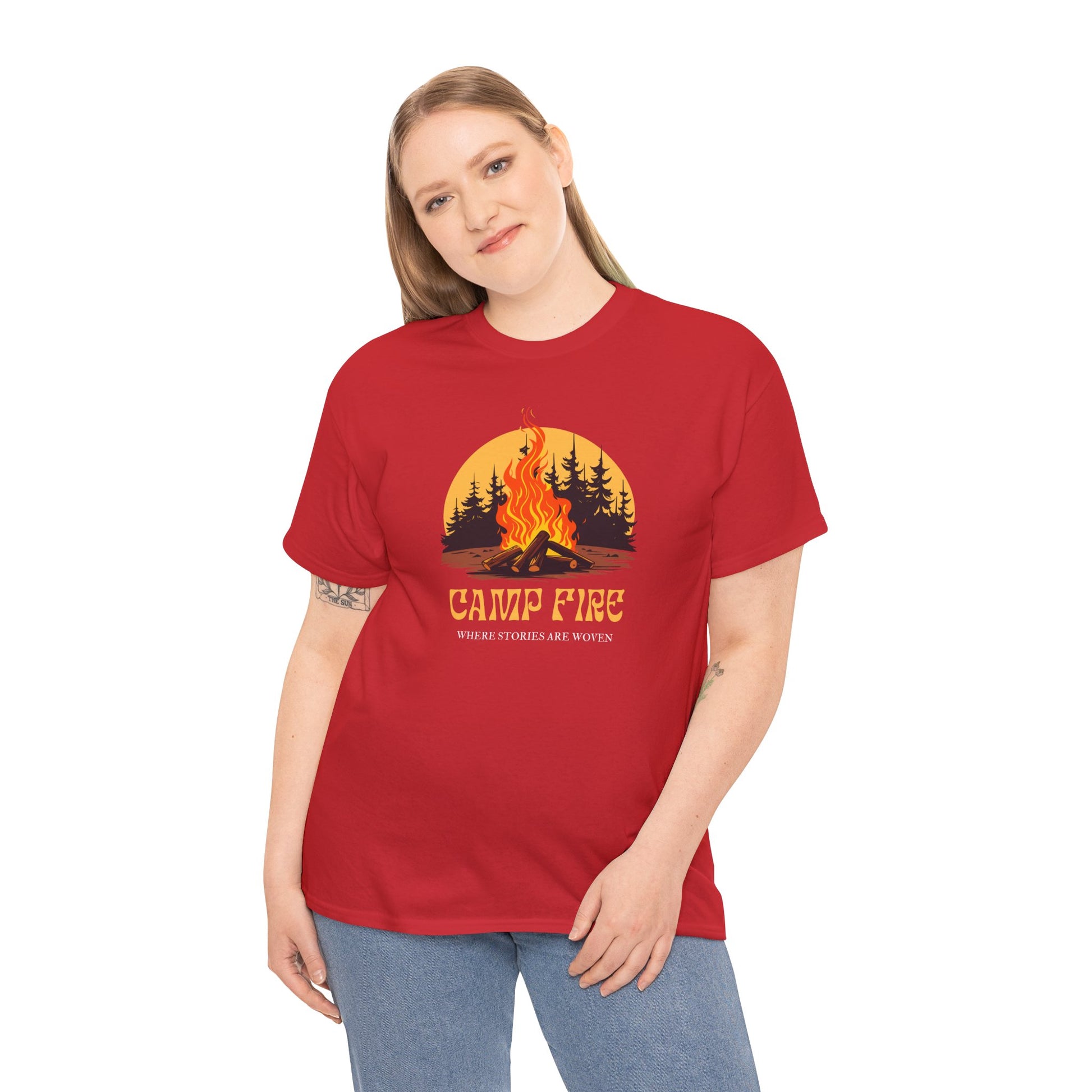 Campfire Vibes Unisex Heavy Cotton Tee