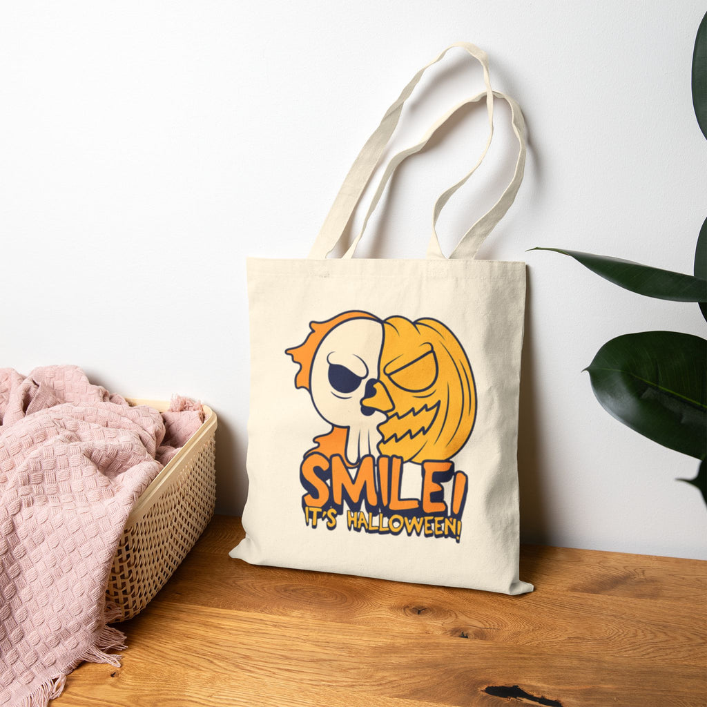 Spook & Smile Cotton Canvas Tote Bag 👻