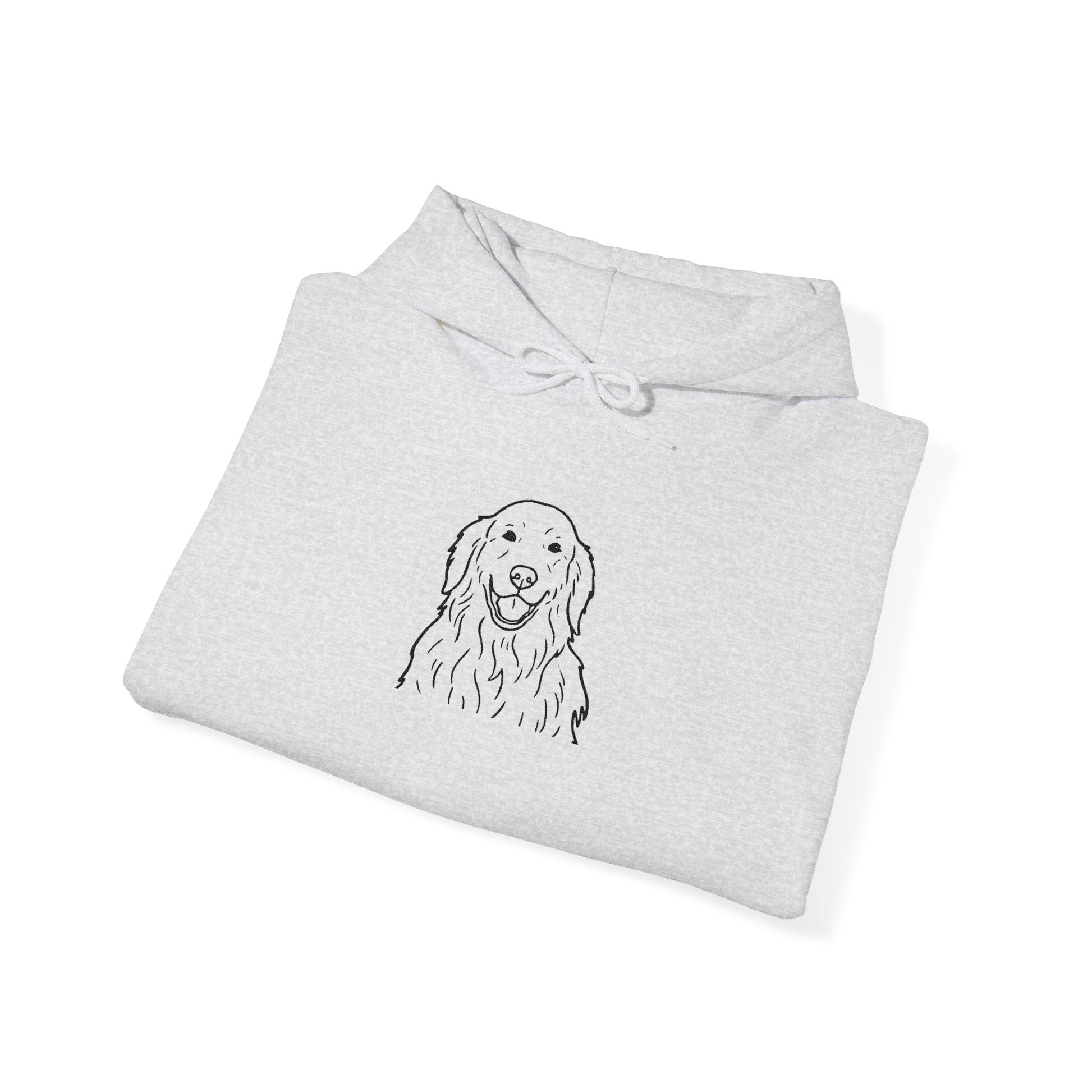 Goldendoodle Line Art Hoodie — Minimal Dog Portrait Sweatshirt