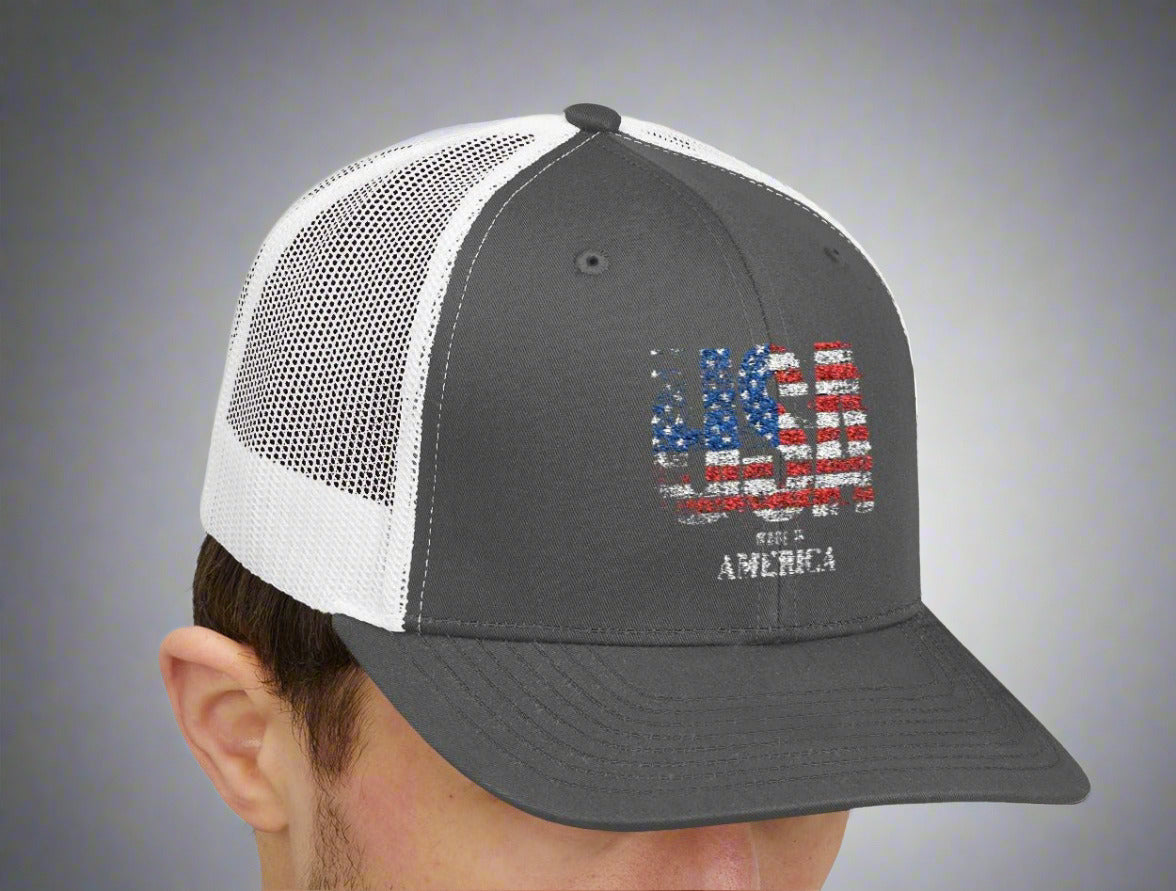 “Made in America" Flag Hat - Perfect for July 4th, BBQs, Outdoor Events, Casual Wear, Gifts for Him and Her