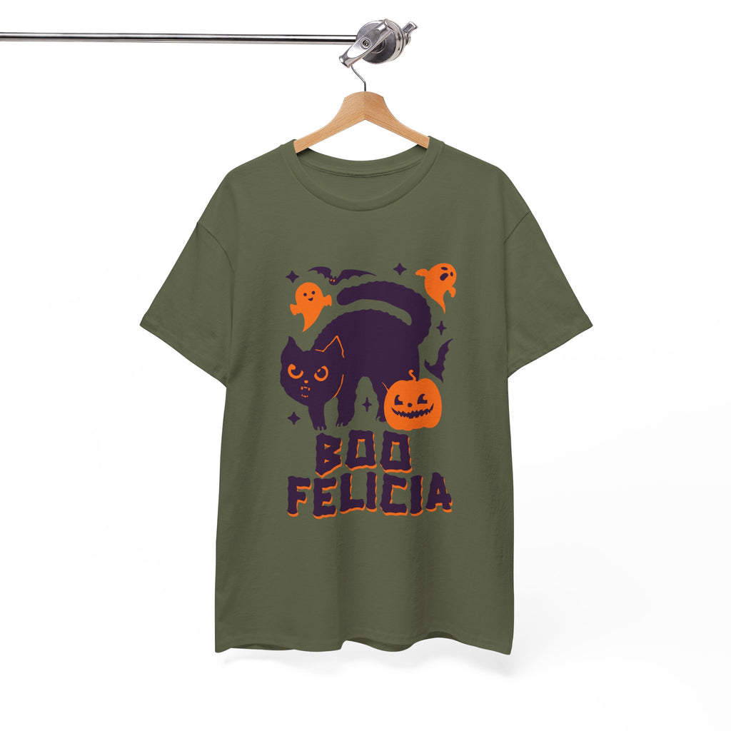 Boo Felicia Design Halloween Cat Tee