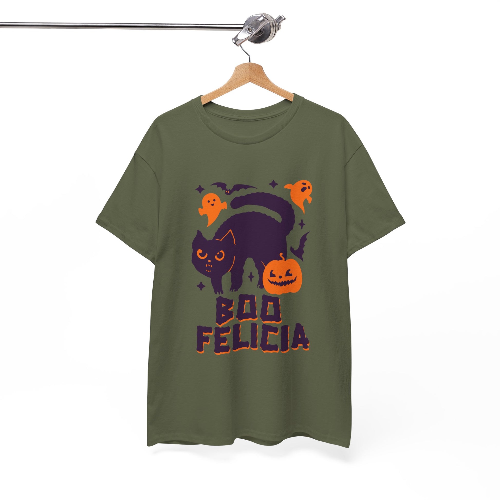 Boo Felicia Design Halloween Cat Tee