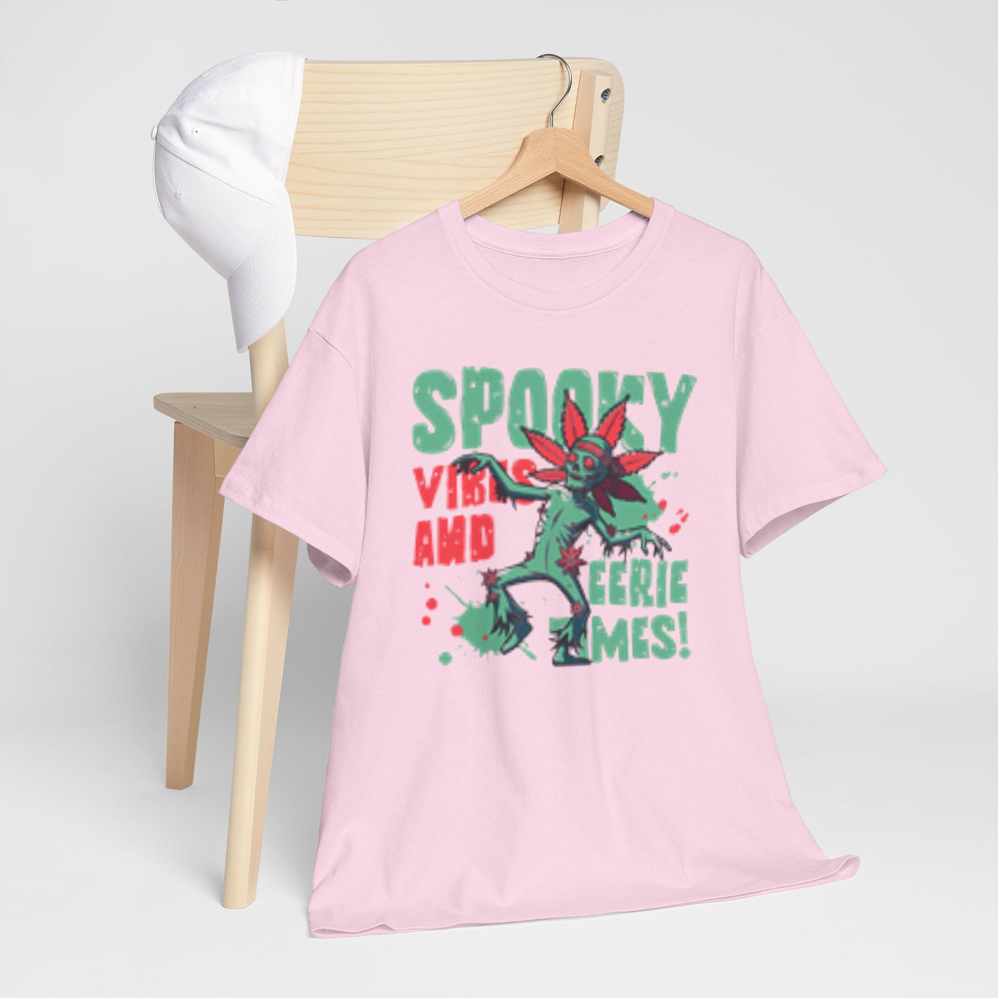 Gothic Style Spooky Vibes Unisex Heavy Cotton Tee