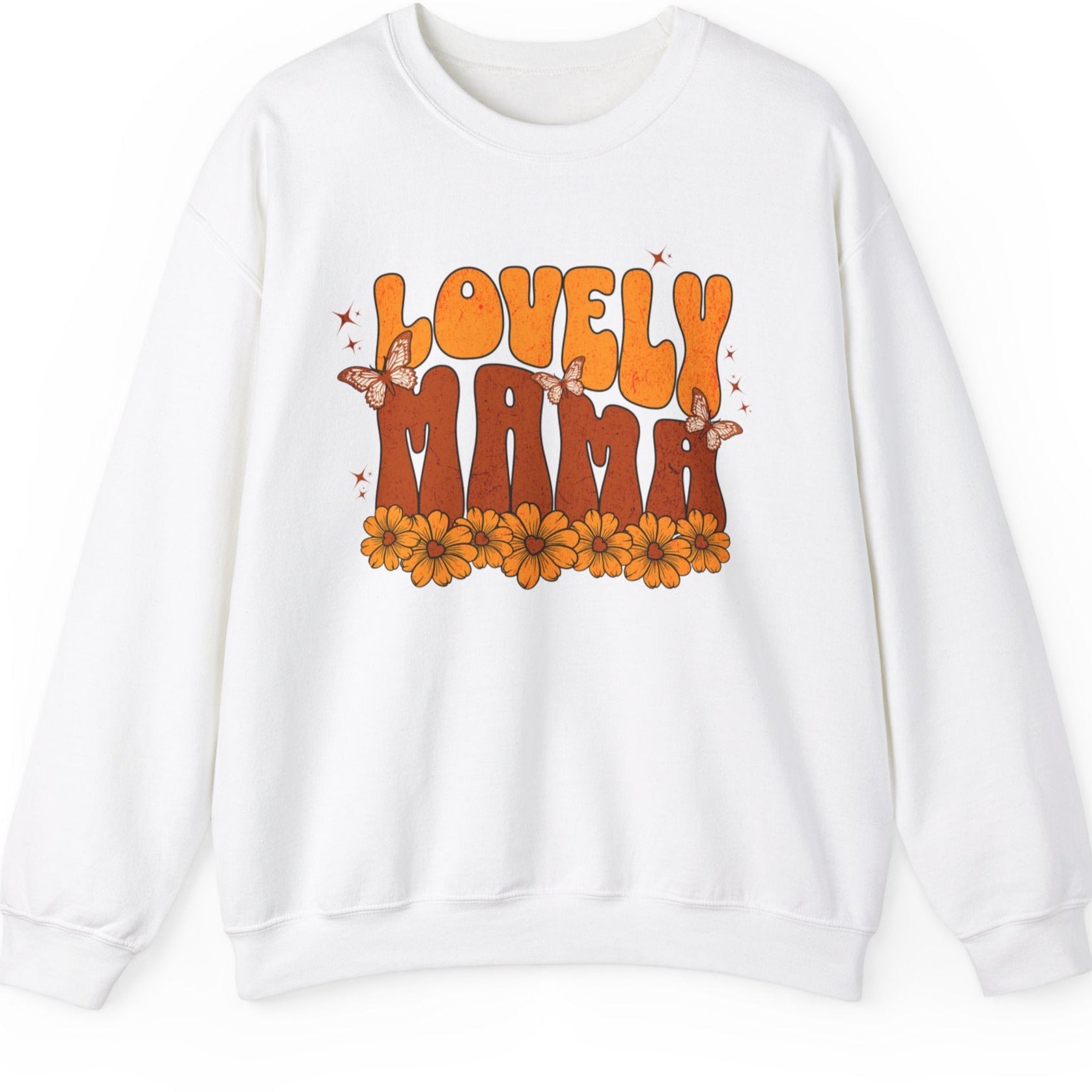 Lovely Mama Floral Crewneck Sweatshirt - Unisex Heavy Blend