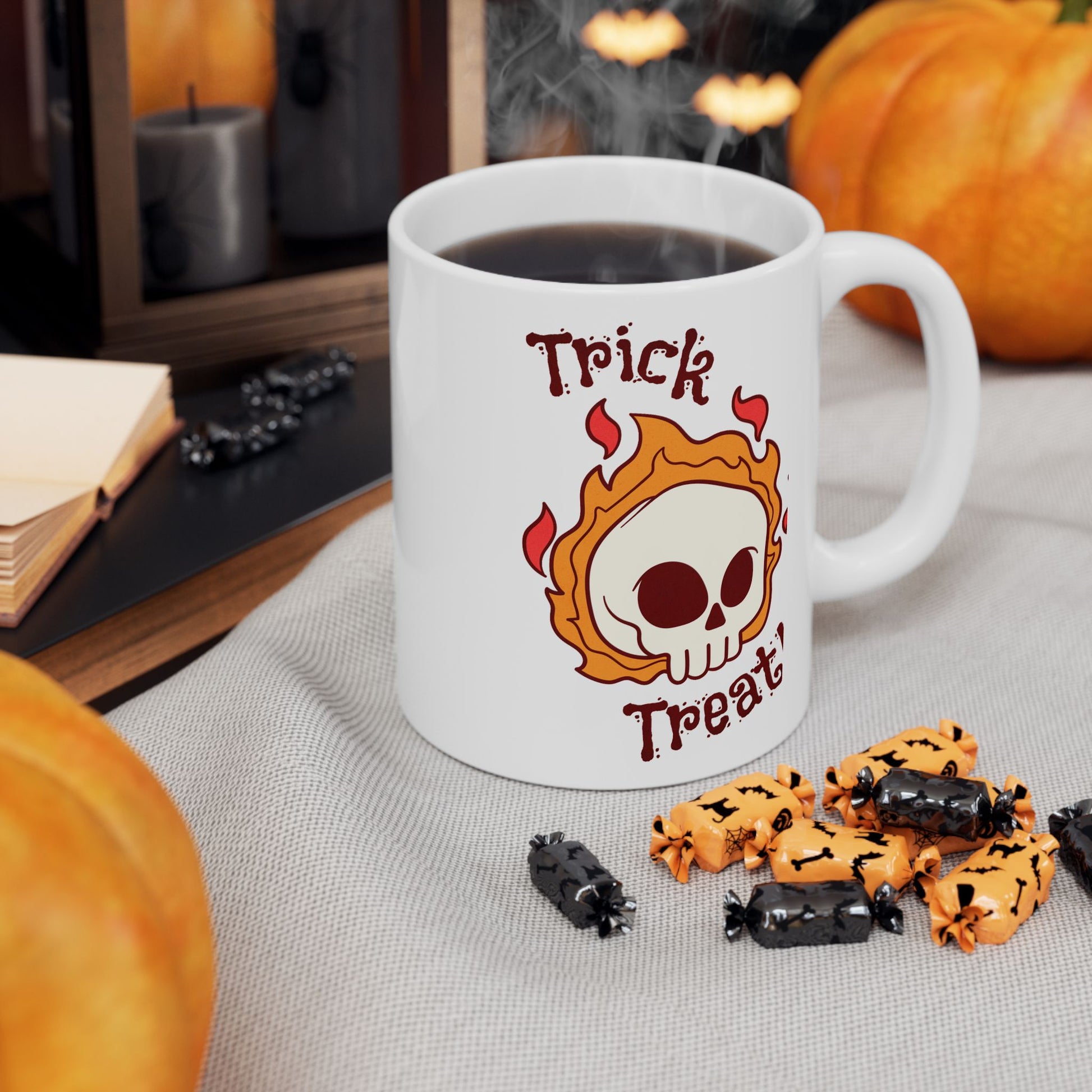 Trick or Treat & Caffeine! - Halloween Mug